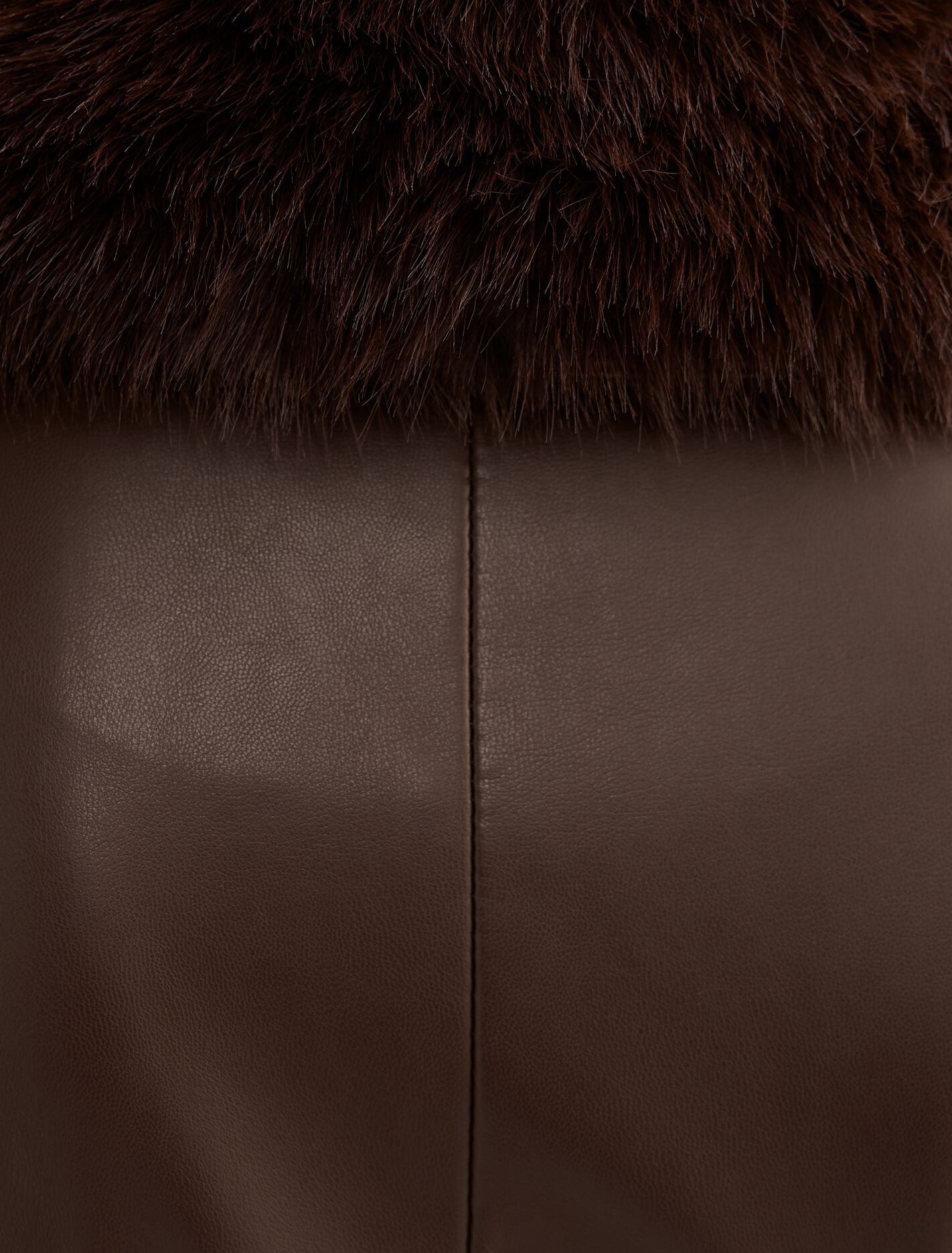 Faith Faux Fur Collar Pu Trench Coat Forever New