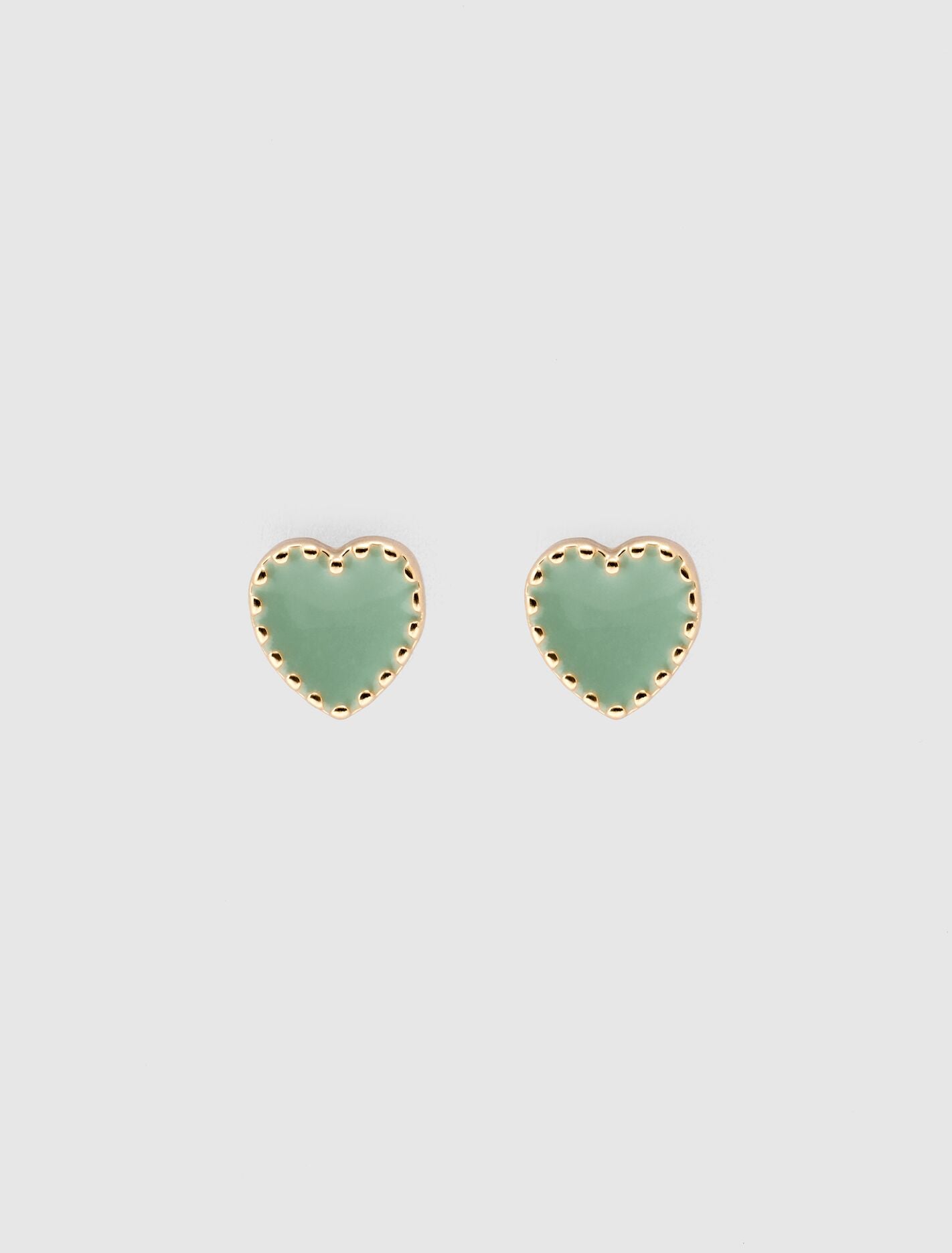Harlie Heart Earrings 0 Duck Egg Gold Forever New
