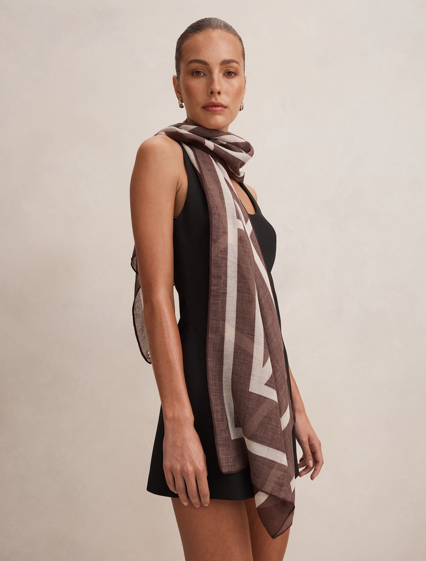 Immy Geo Print Scarf Forever New