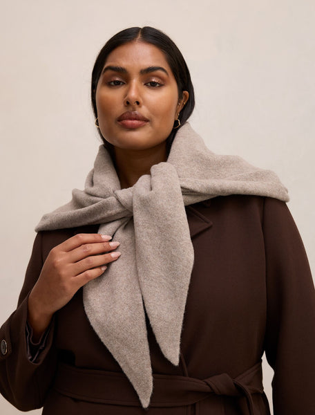 Tina Triangle Scarf Mocha | Forever New