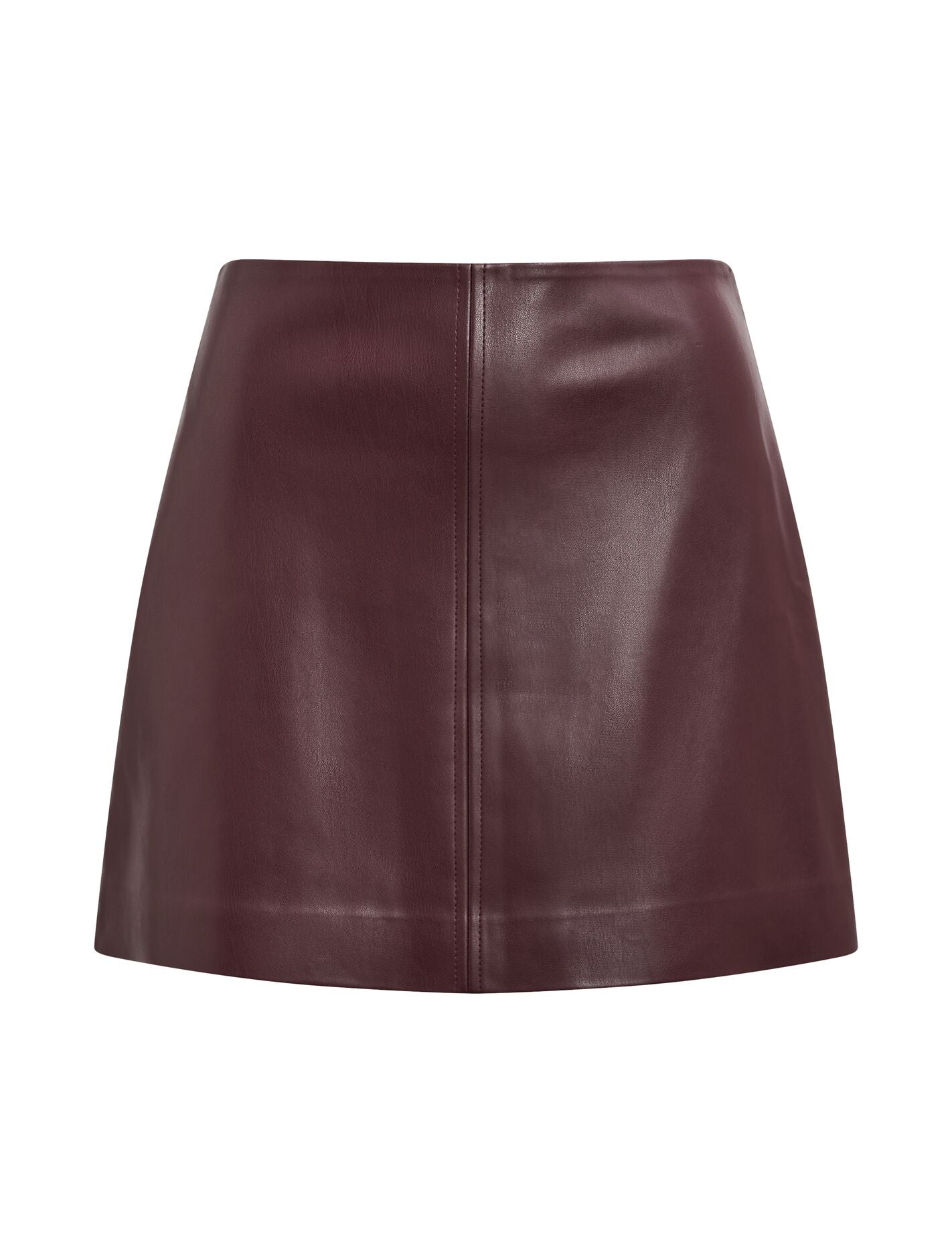 Renee Petite Vegan Leather Mini Skirt Berry Co-Ord | Forever New