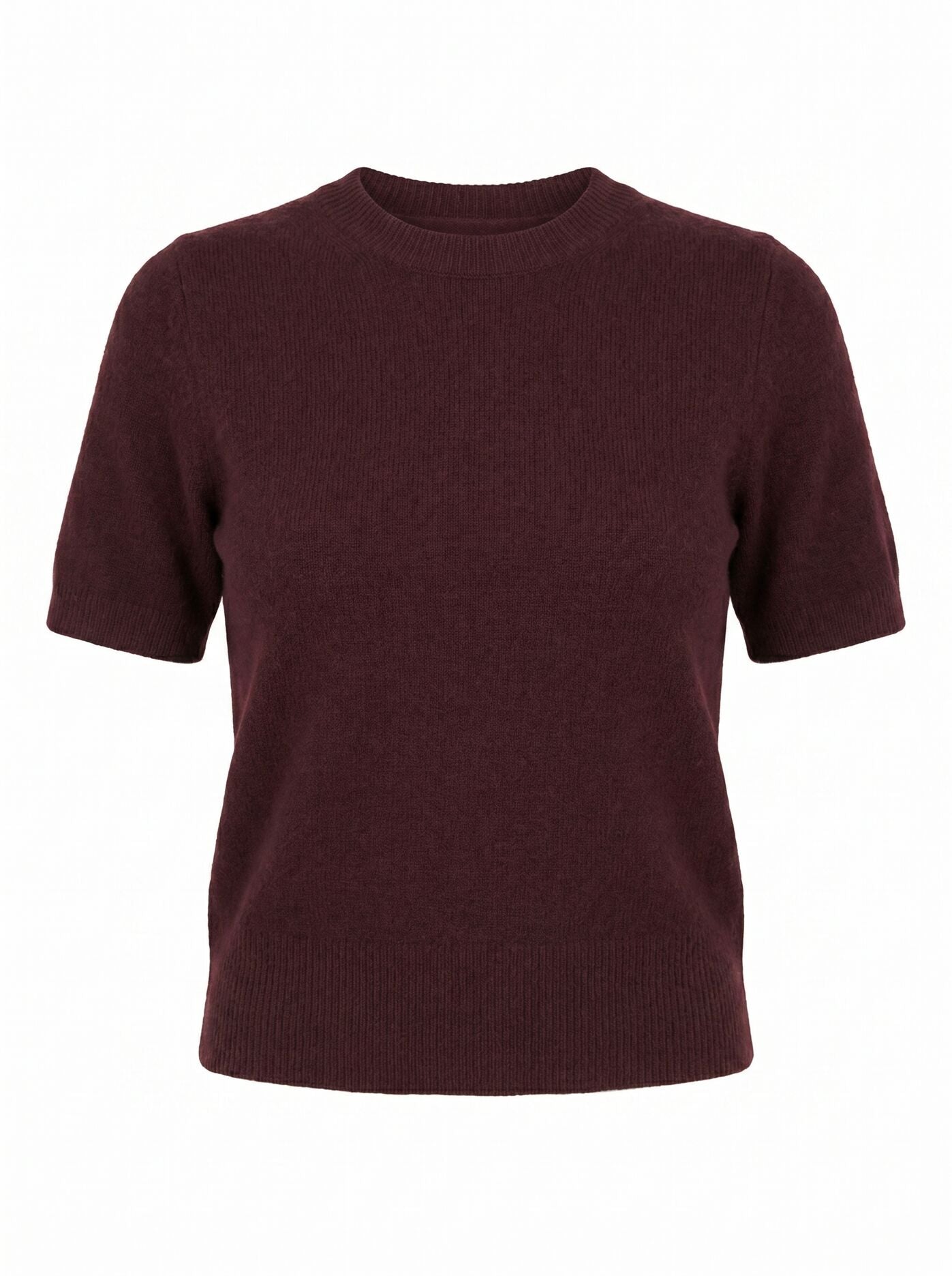 Elliotte Knitted T-Shirt Plum Co-Ord | Forever New