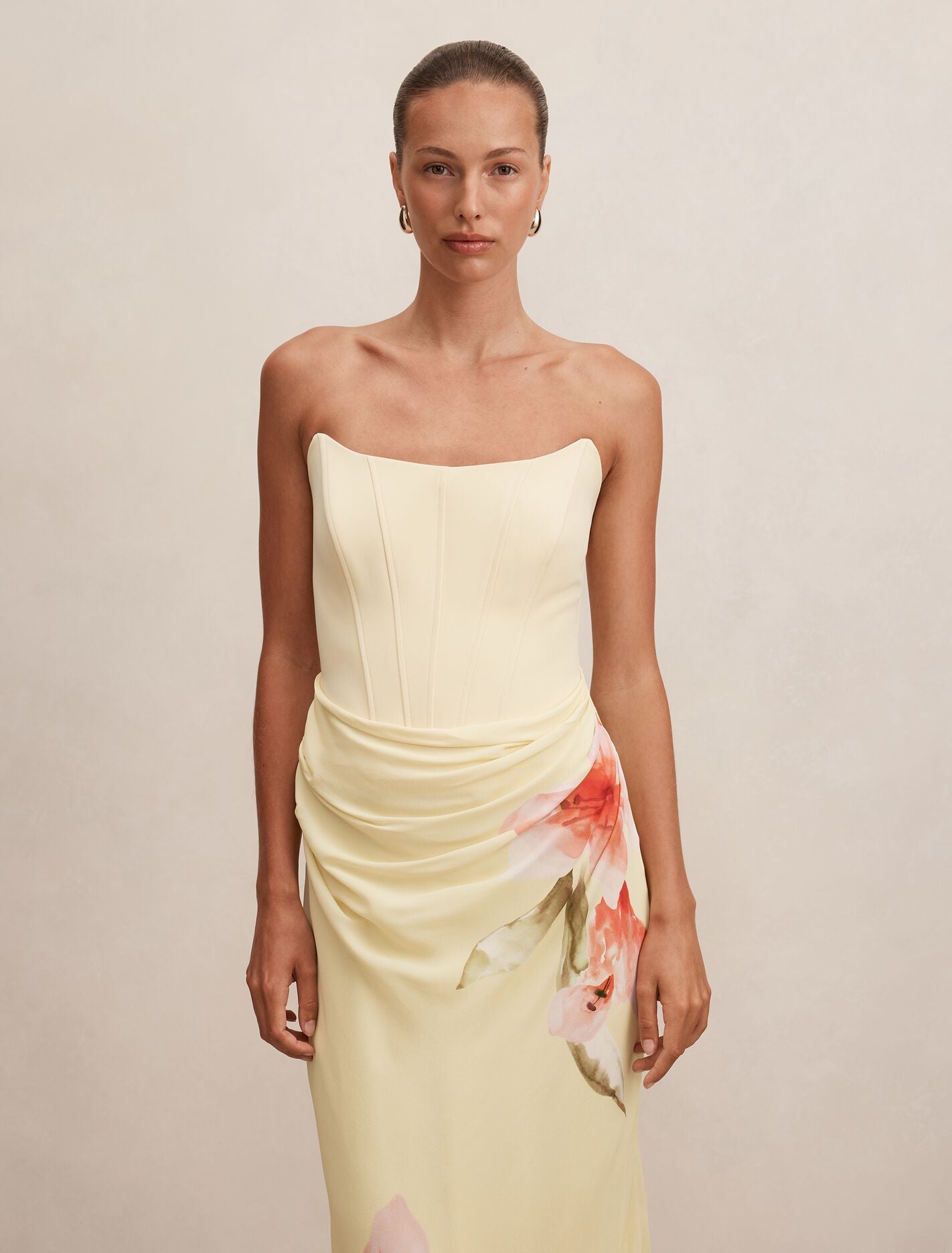 Isra Printed Strapless Maxi Dress Linley Floral | Forever New