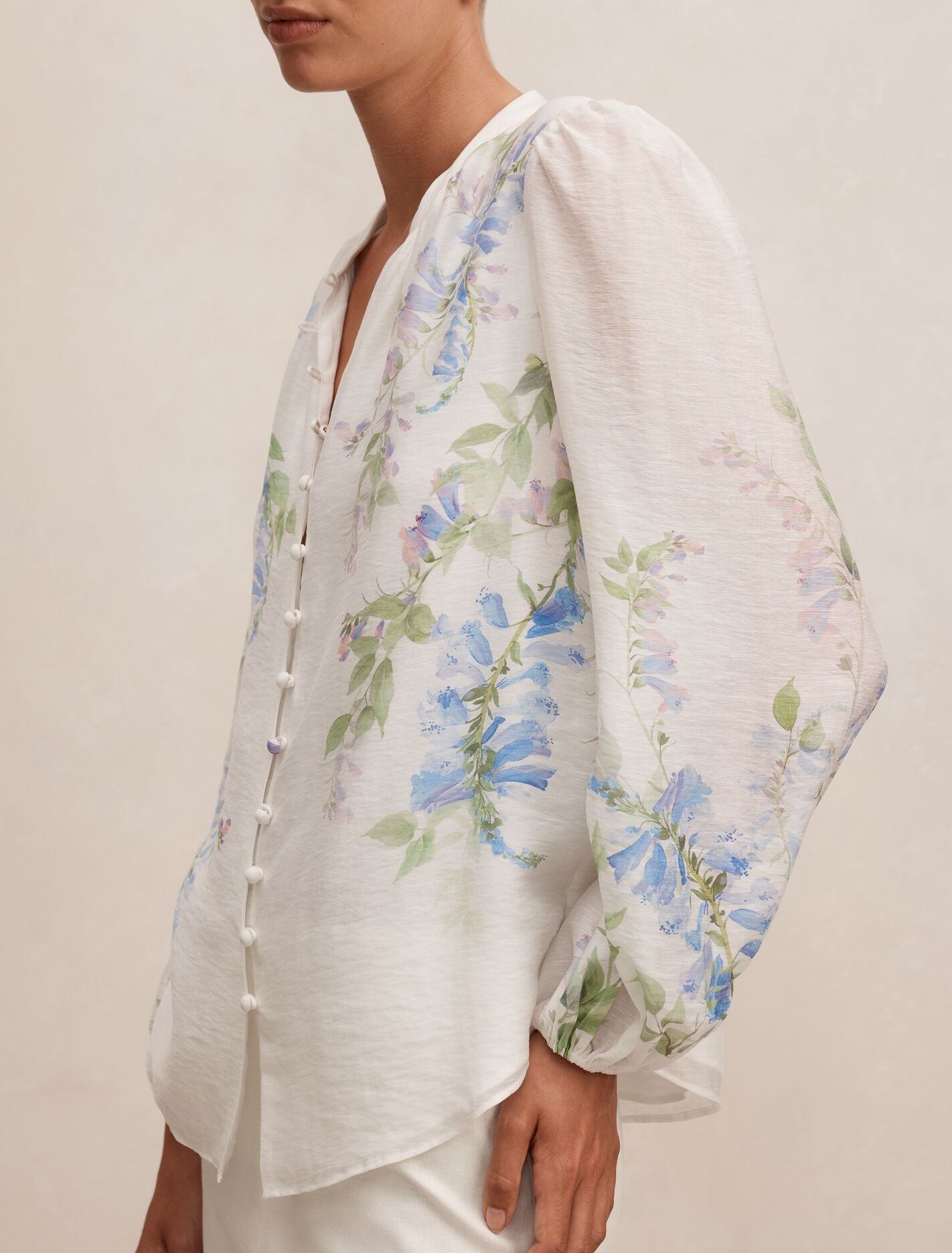 Dove Placement Print Blouse Forever New