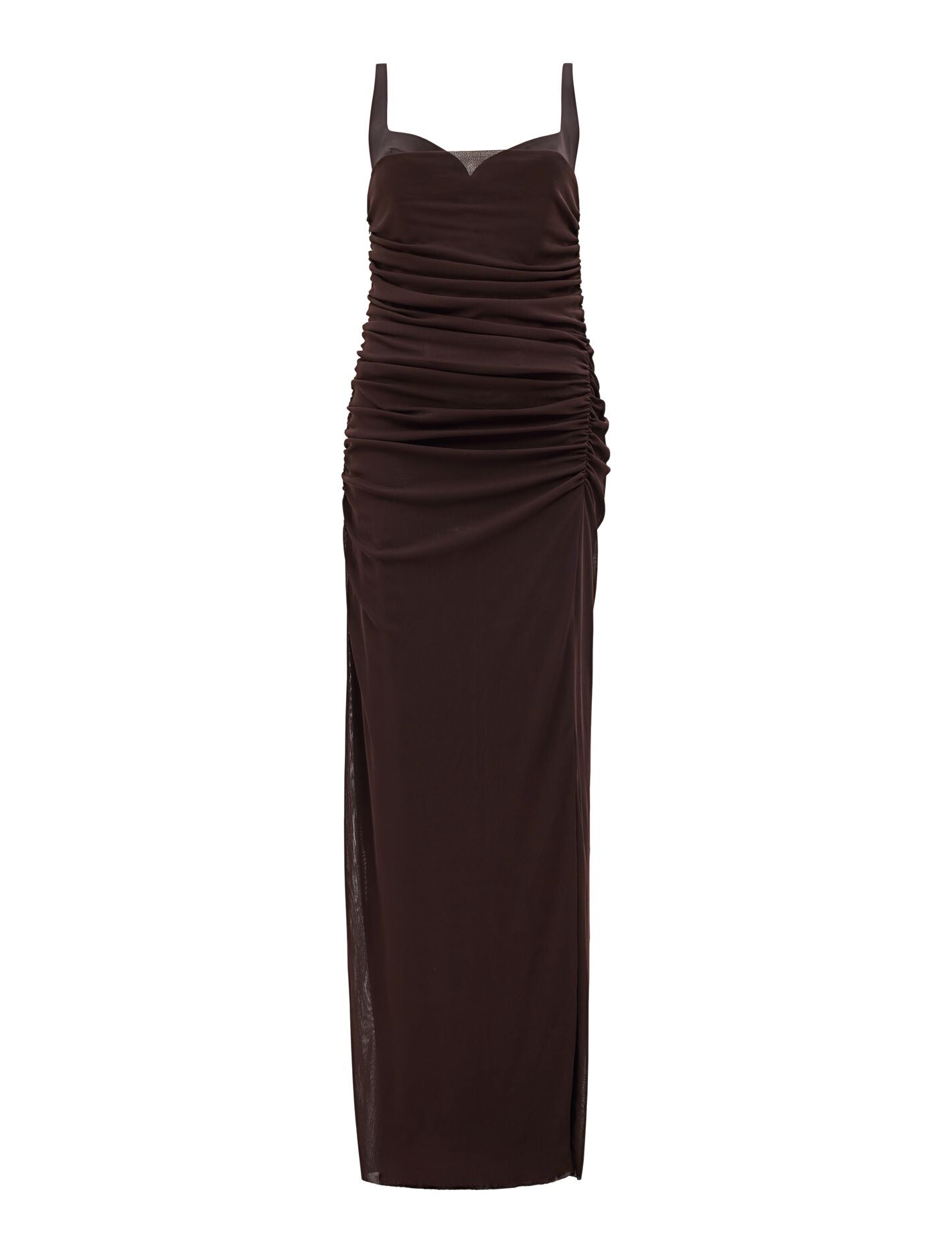 Evie Ruched Mesh Bodycon Dress Forever New