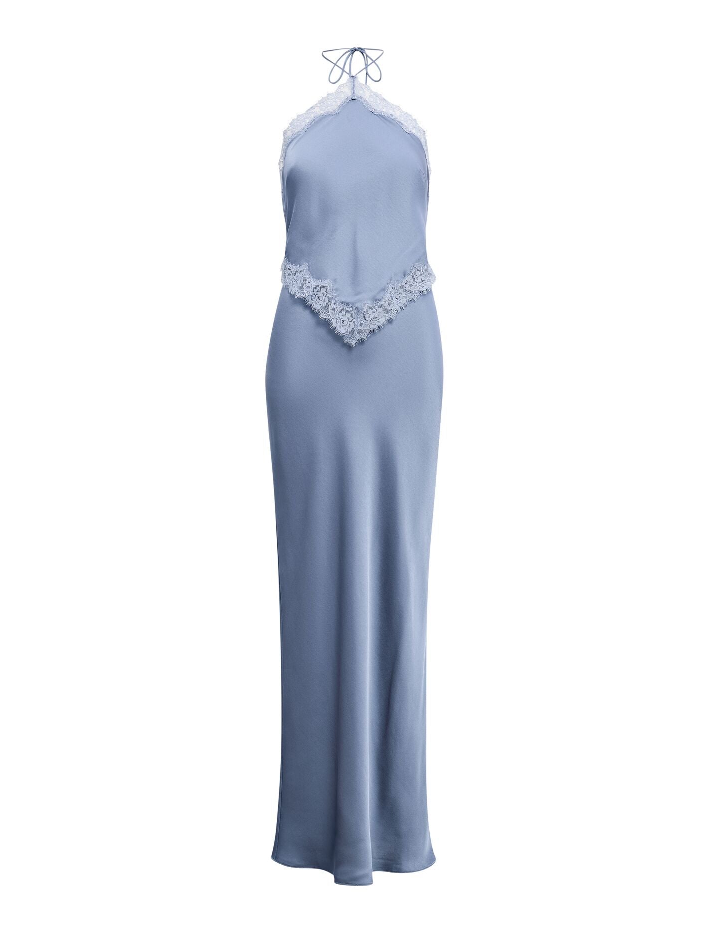 Kelli Lace Strappy Satin Maxi Dress Forever New