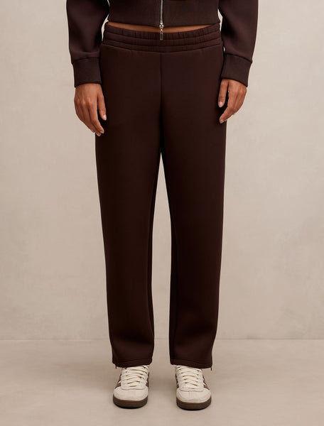 Hudson Tapered Leg Track Pants Chocolate | Forever New