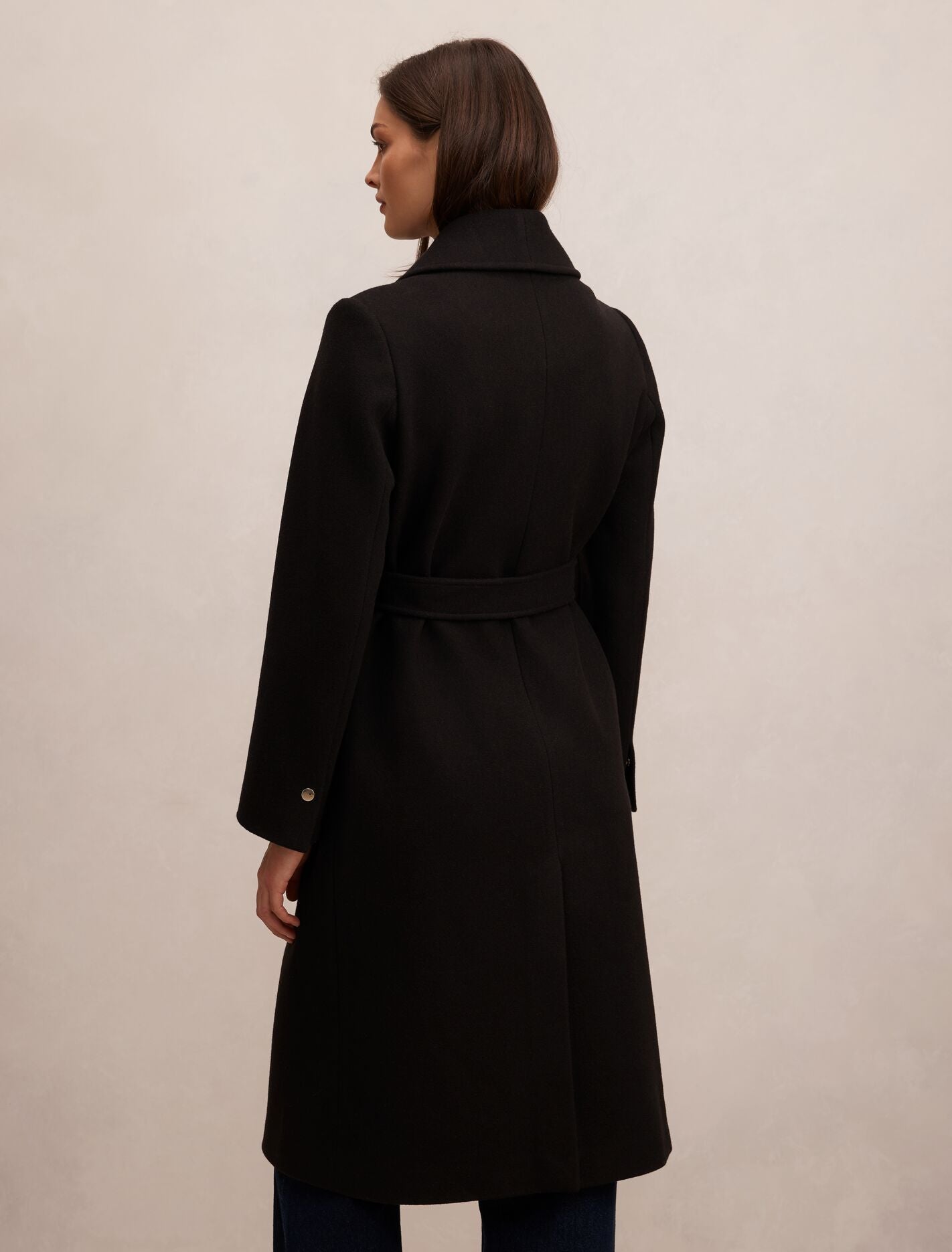 Clarissa Wrap Coat Black | Forever New