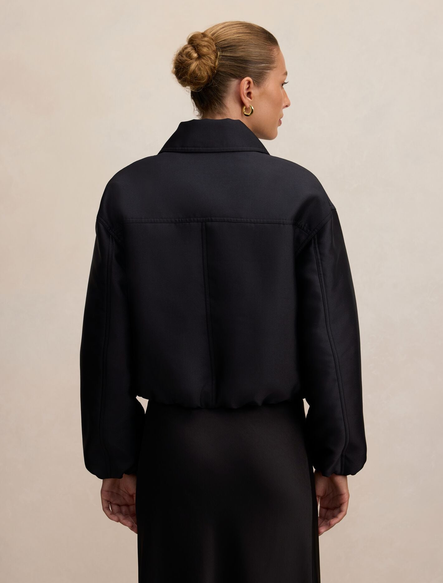 Everly Satin Bomber Jacket Forever New