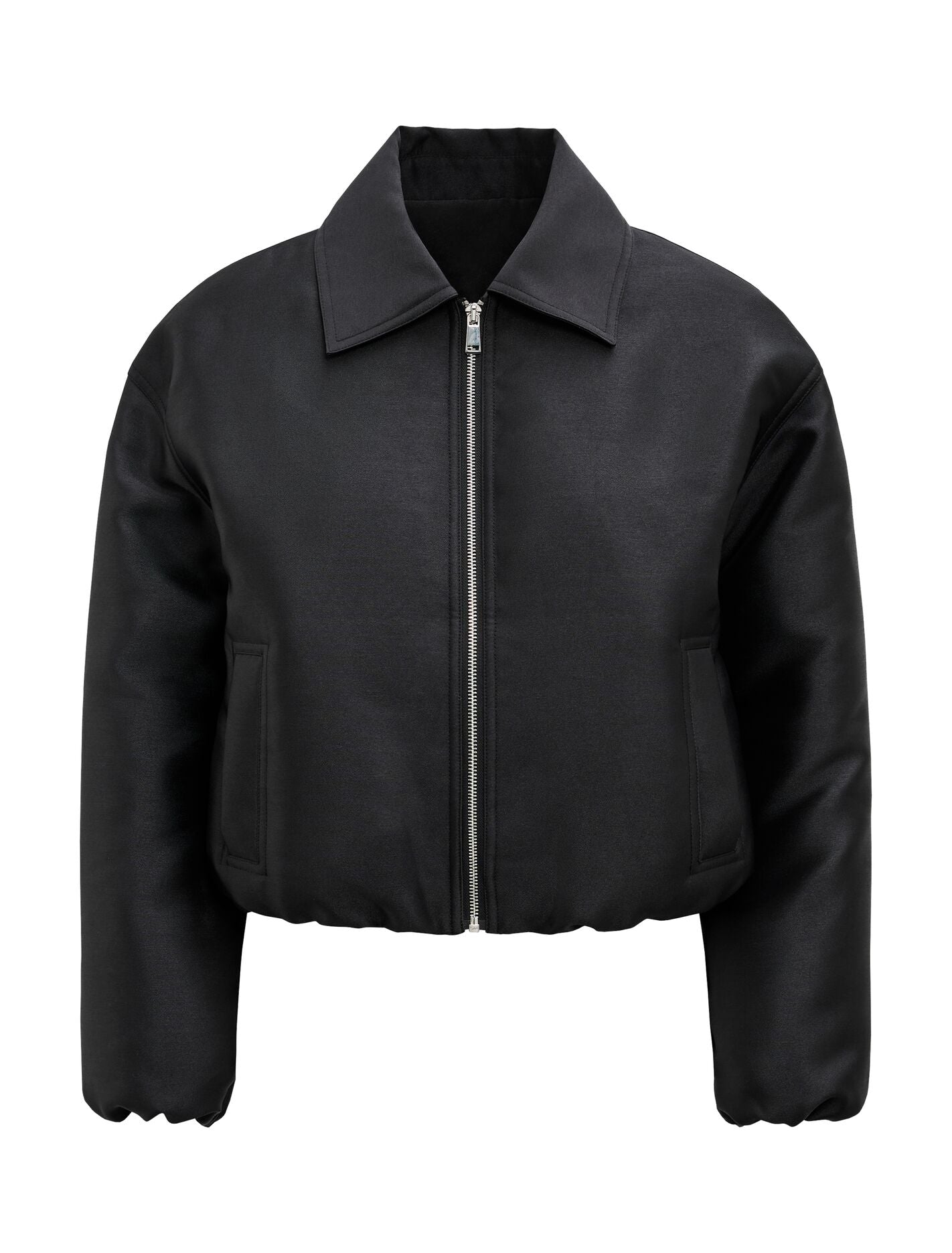 Everly Satin Bomber Jacket Forever New
