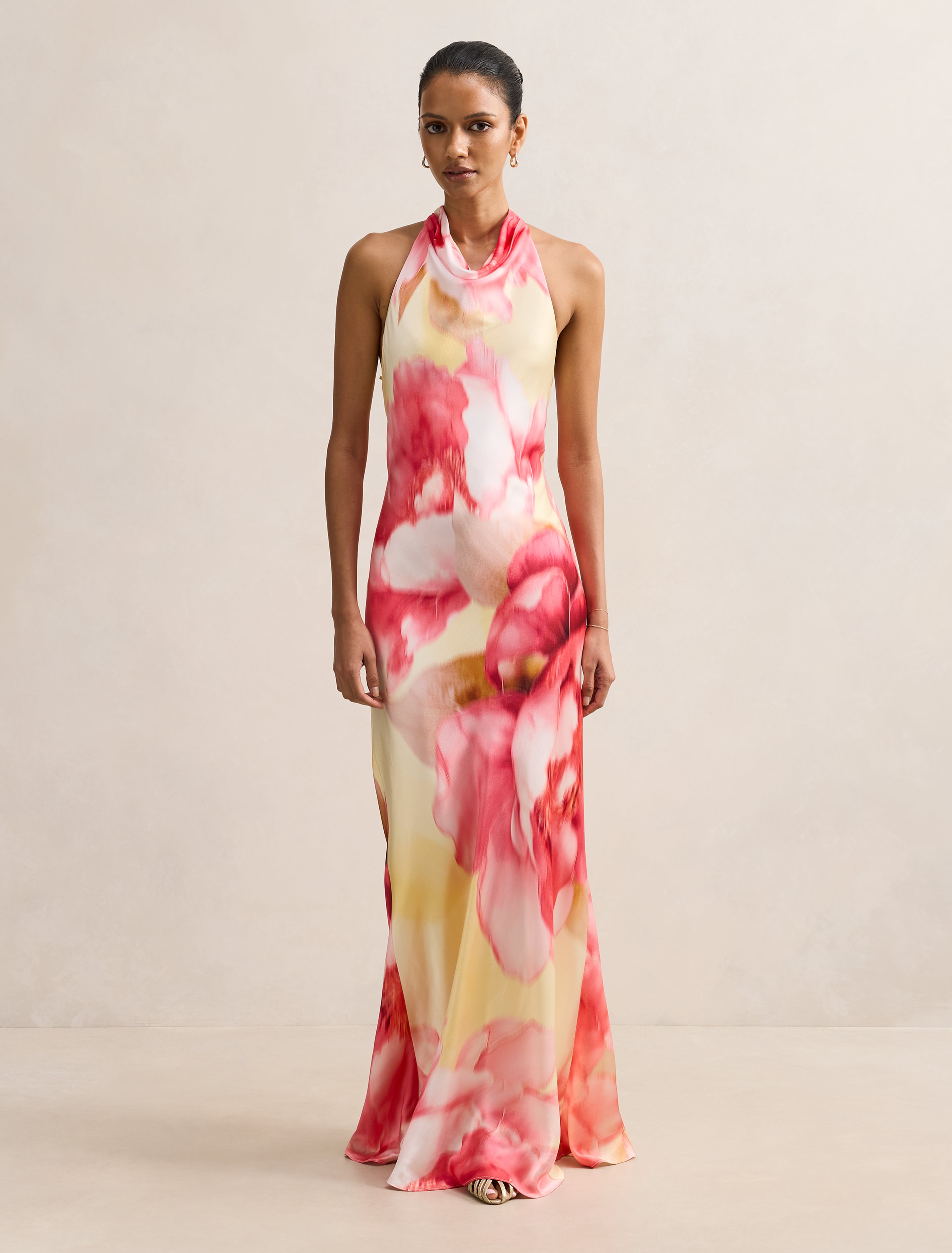 Clementine Petite Satin Maxi Dress Forever New