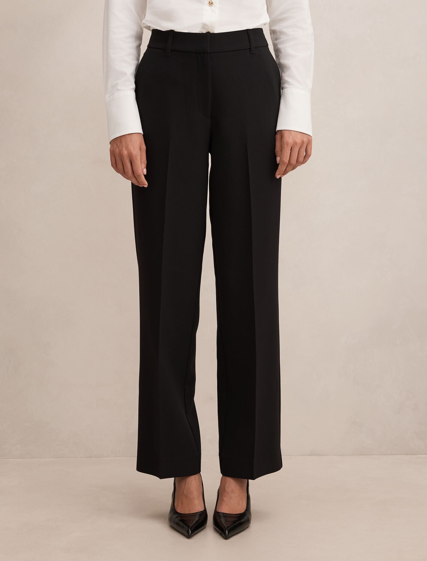 Ada Straight Leg Pants Black Forever New