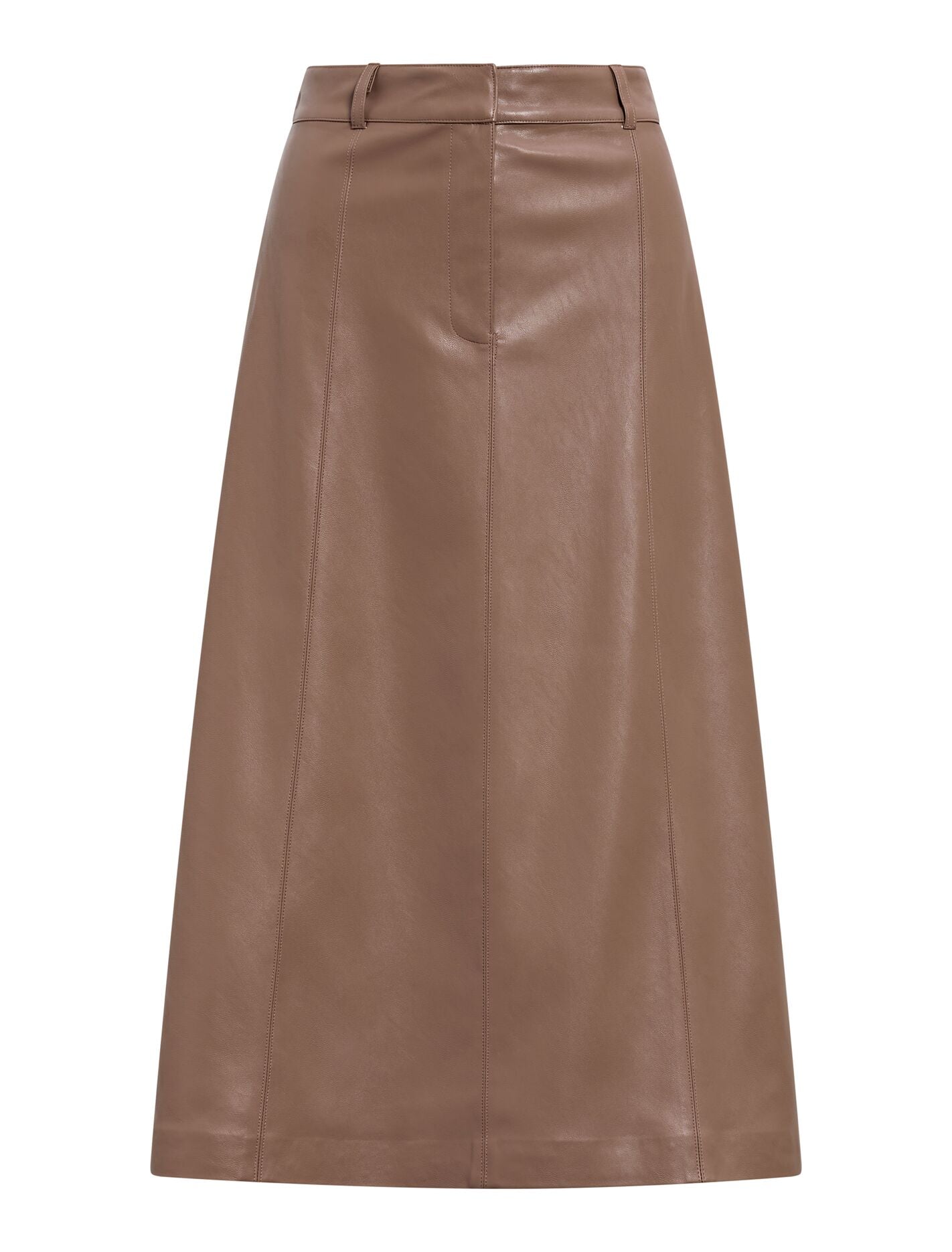 Isla Vegan Leather Midi Skirt Forever New
