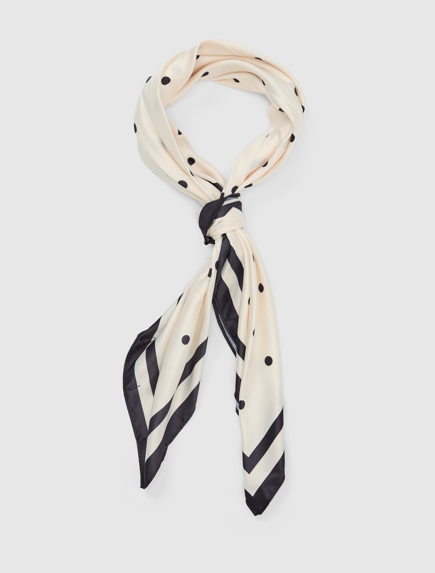 Sabrina Satin Scarf Polka Dot | Forever New
