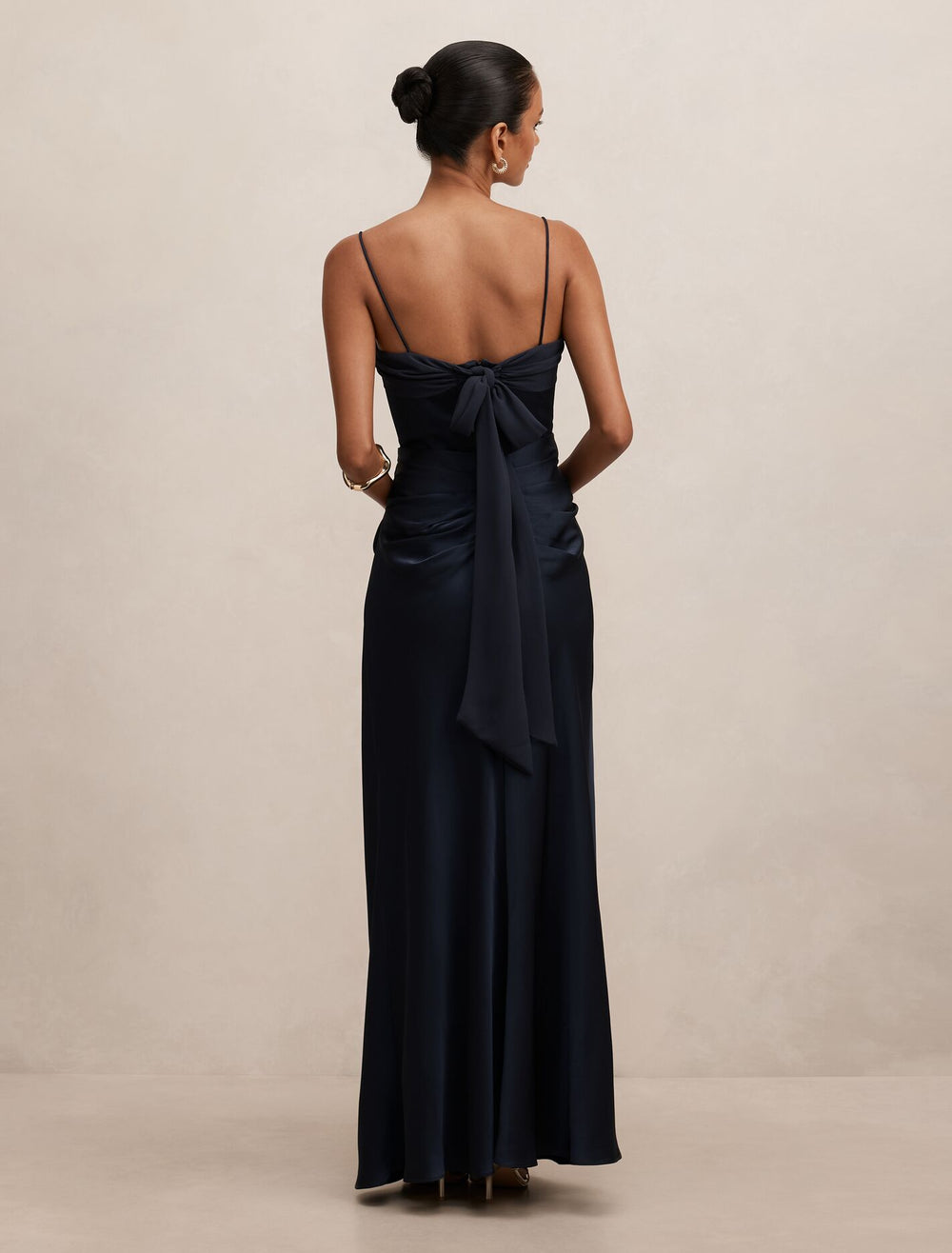 Claudia Petite Corset Maxi Dress Navy Forever New — free download