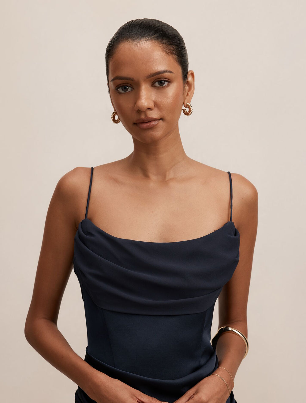 Claudia Petite Corset Maxi Dress Navy Forever New — free download