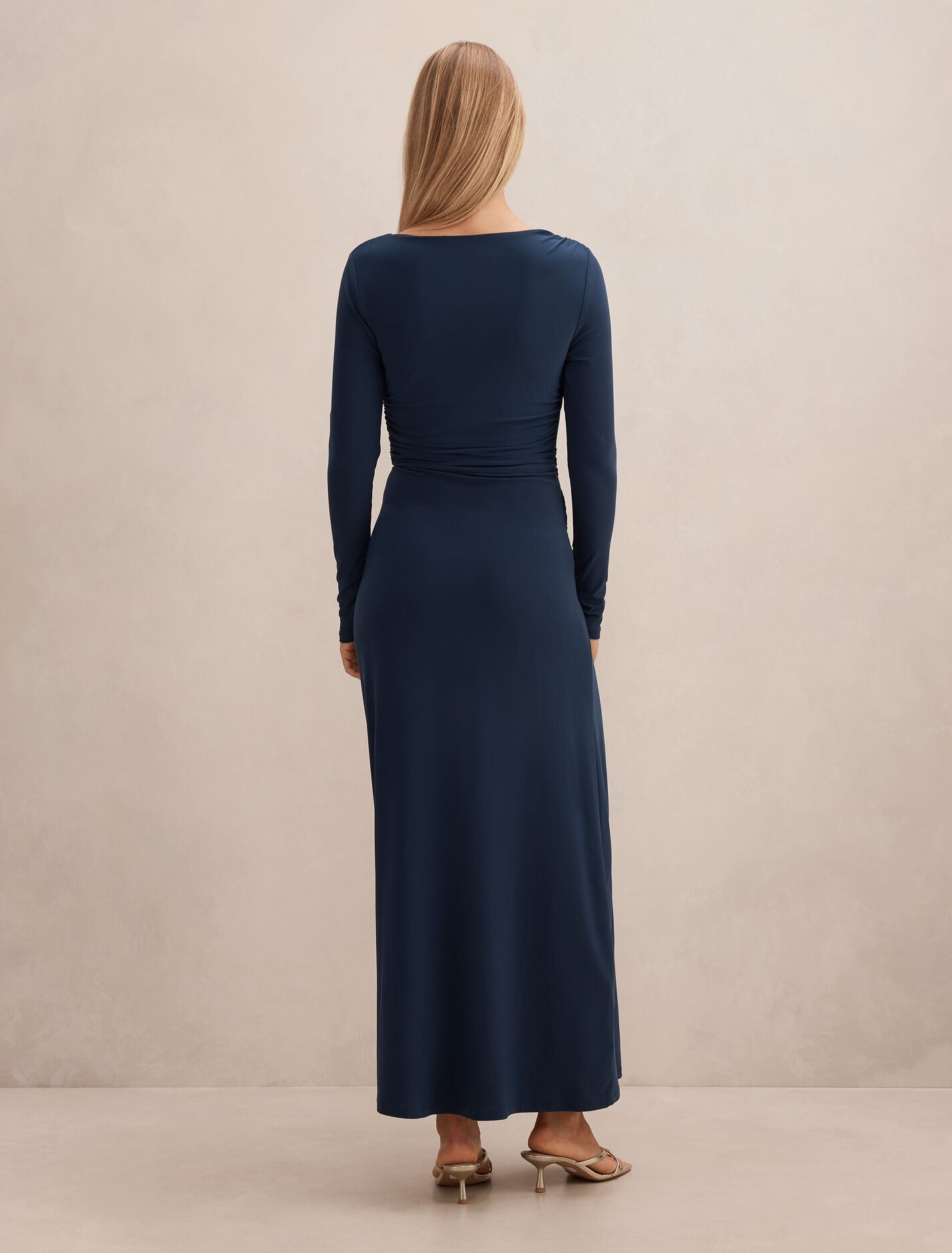 Kingsley Hardware Jersey Midi Dress Evening Navy | Forever New