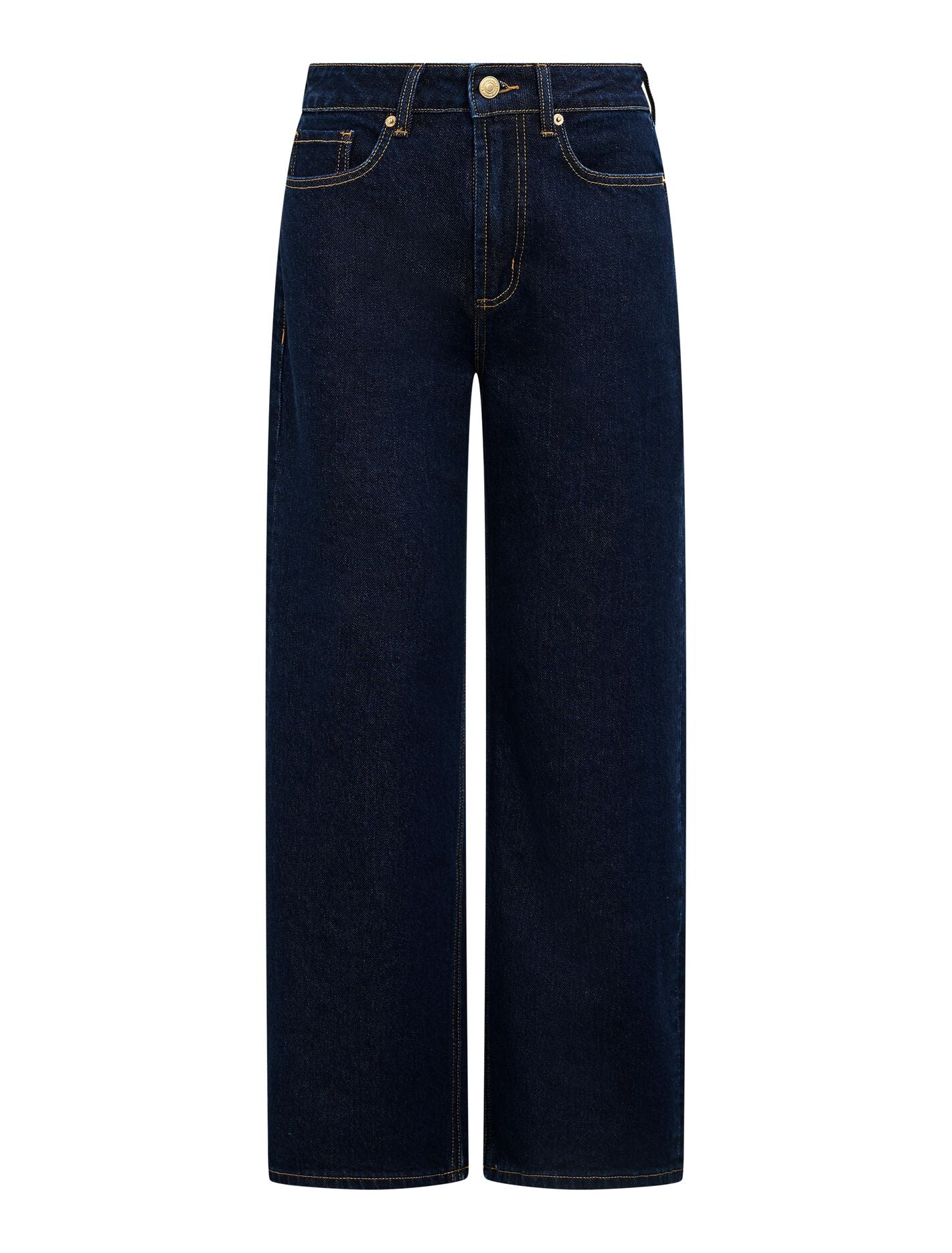 Nicki Mid-Rise Straight Jeans Dark Indigo | Forever New