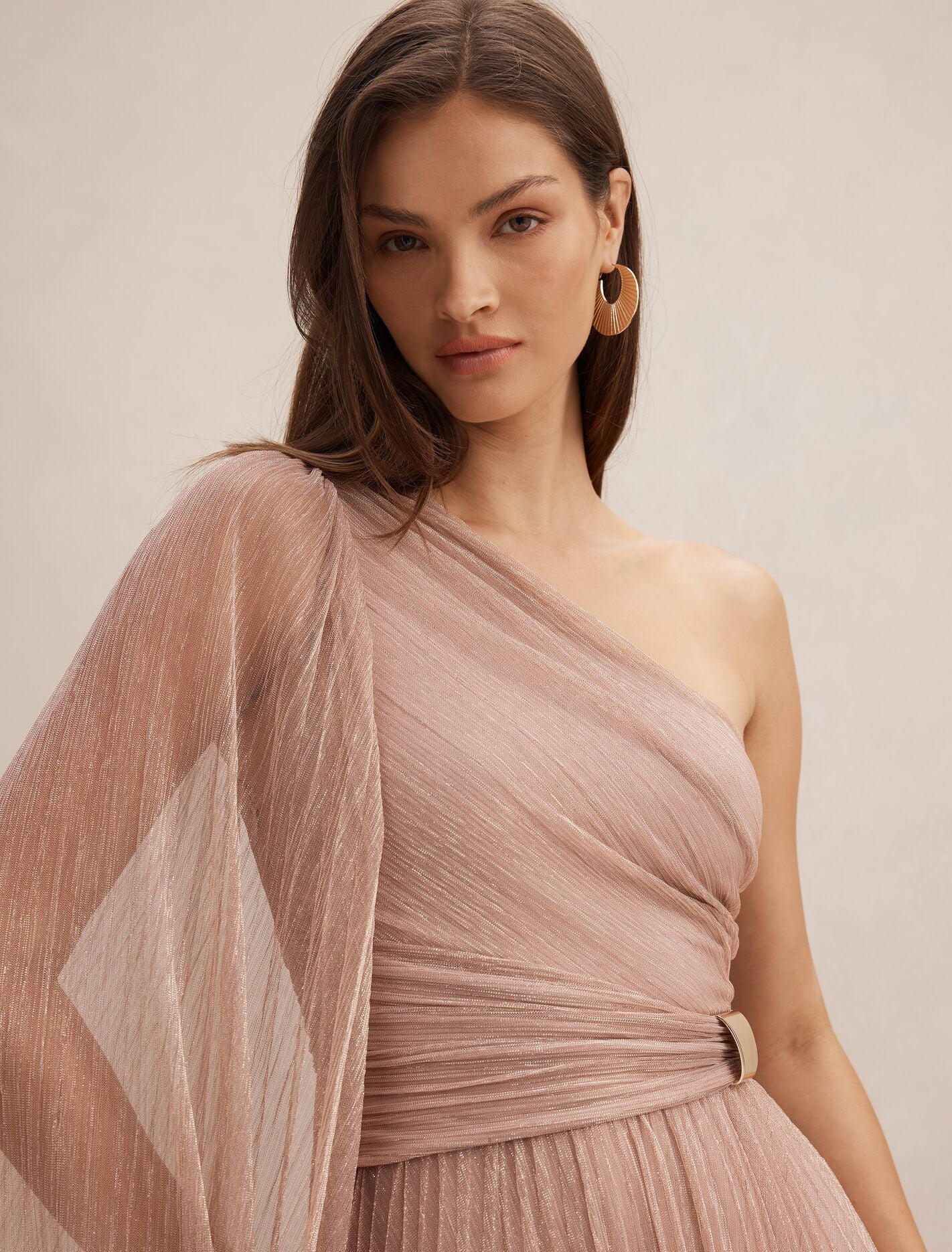 Samara One Shoulder Plisse Maxi Dress Forever New