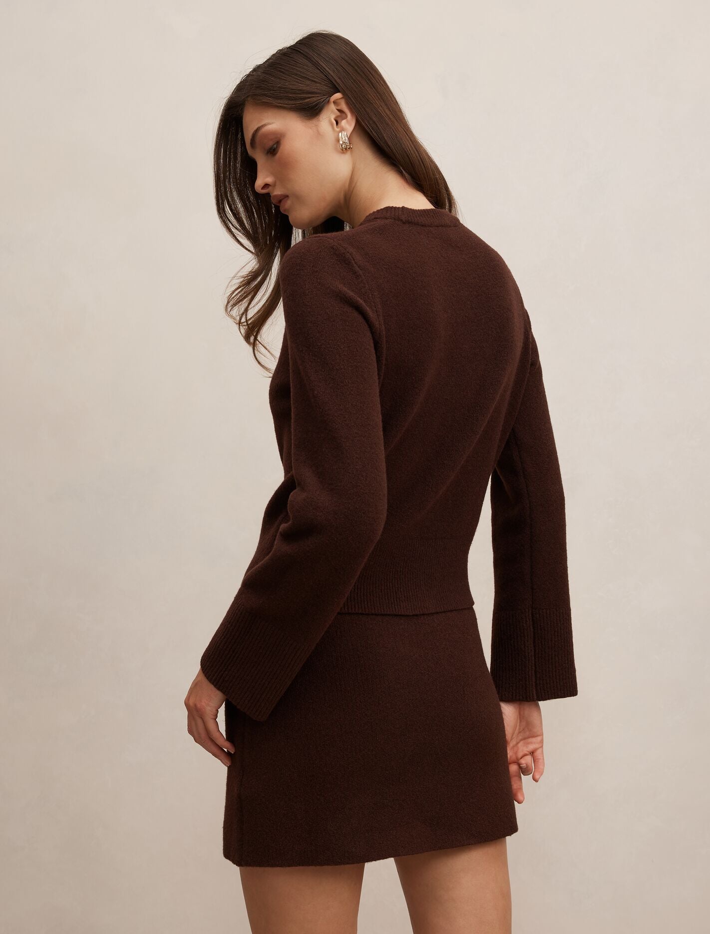 Natalie Knitted Sweater Chocolate Co Ord | Forever New
