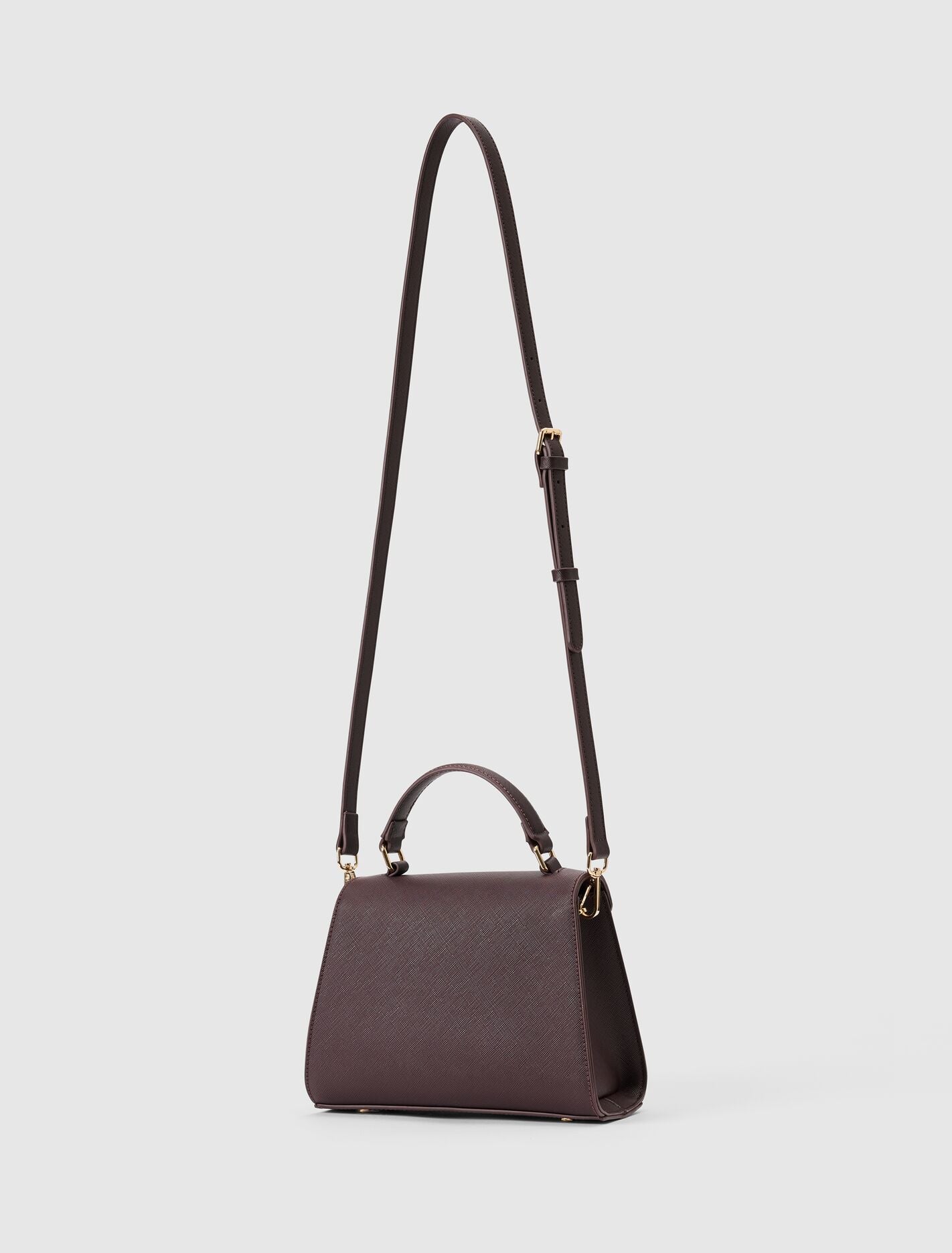 Mietta Lock Top Handle Bag Chocolate | Forever New