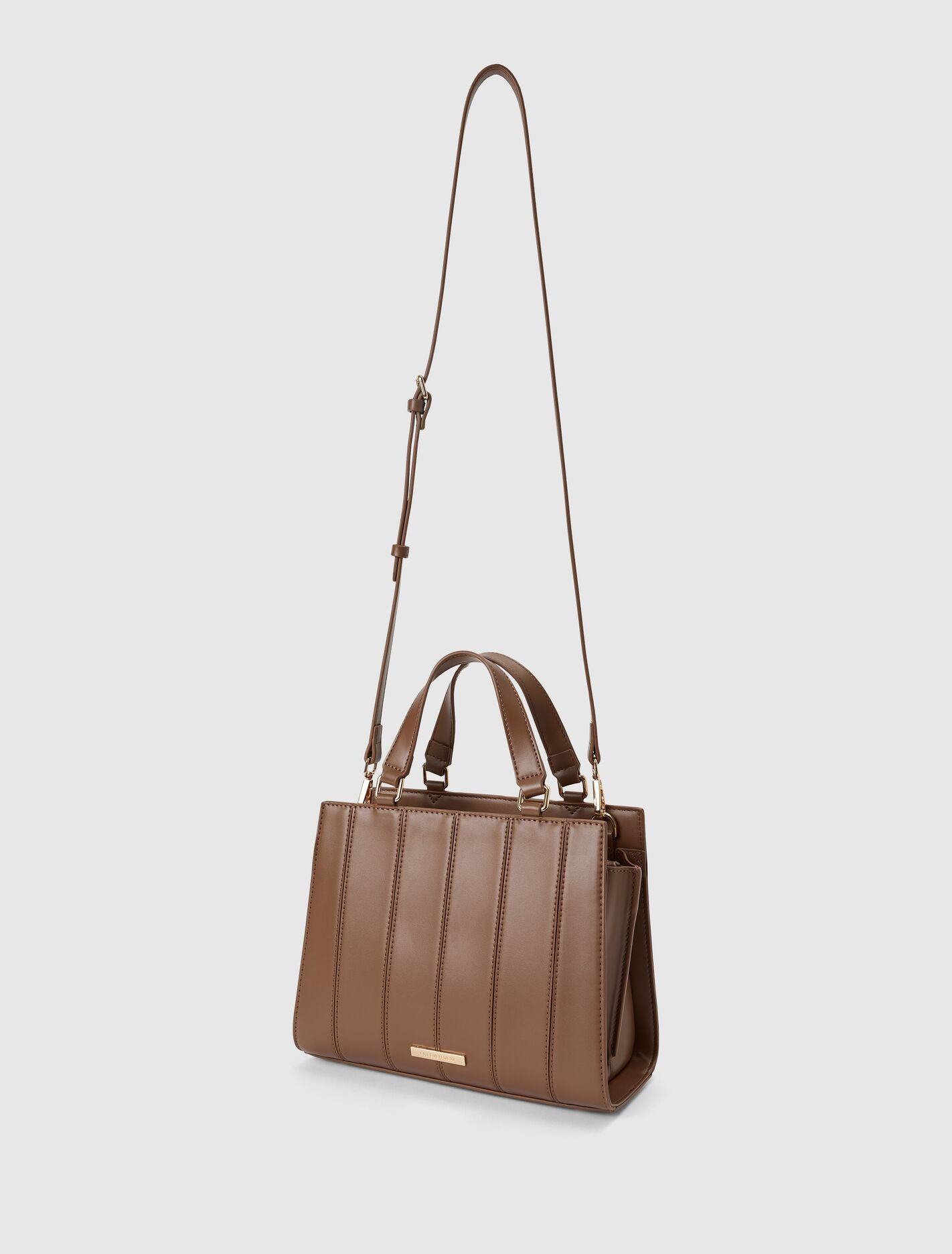 Mila Medium Panel Tote Bag Mocha | Forever New