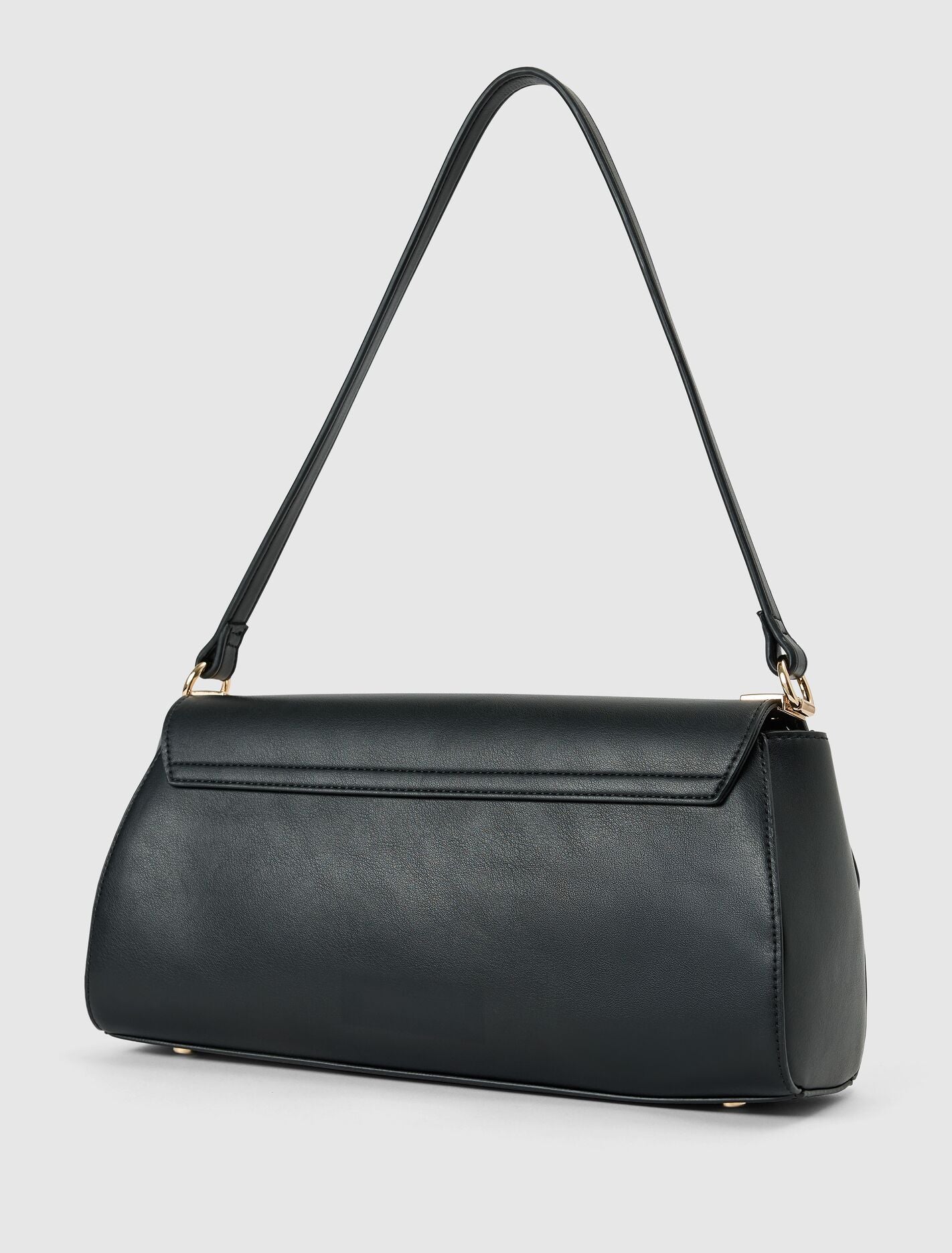 Julia Refined Medium Shoulder Bag Black | Forever New