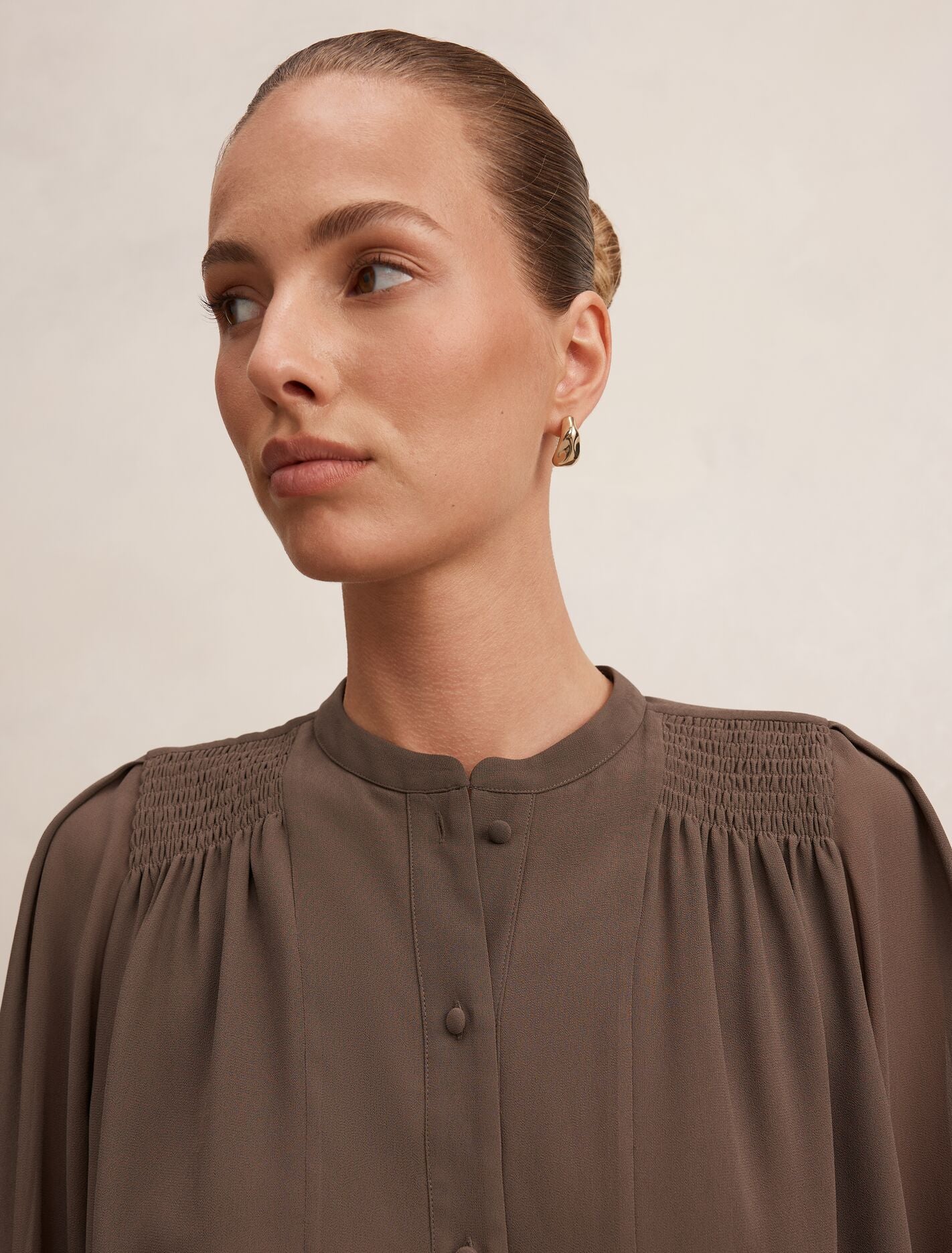 Rory Sheering Blouse Forever New