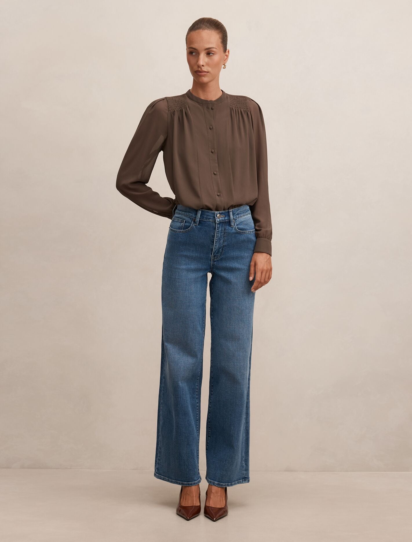 Rory Sheering Blouse Forever New