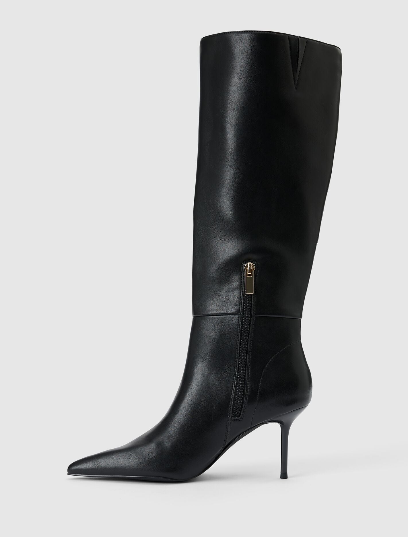 靴 archive leather pointed toe heel boots Nicolette High Heeled Pointy Toe Boot Black | Forever New