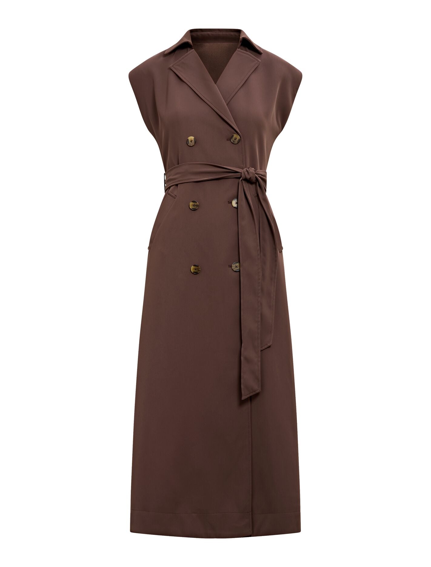 Elsa Sleeveless Trench Midi Dress Forever New