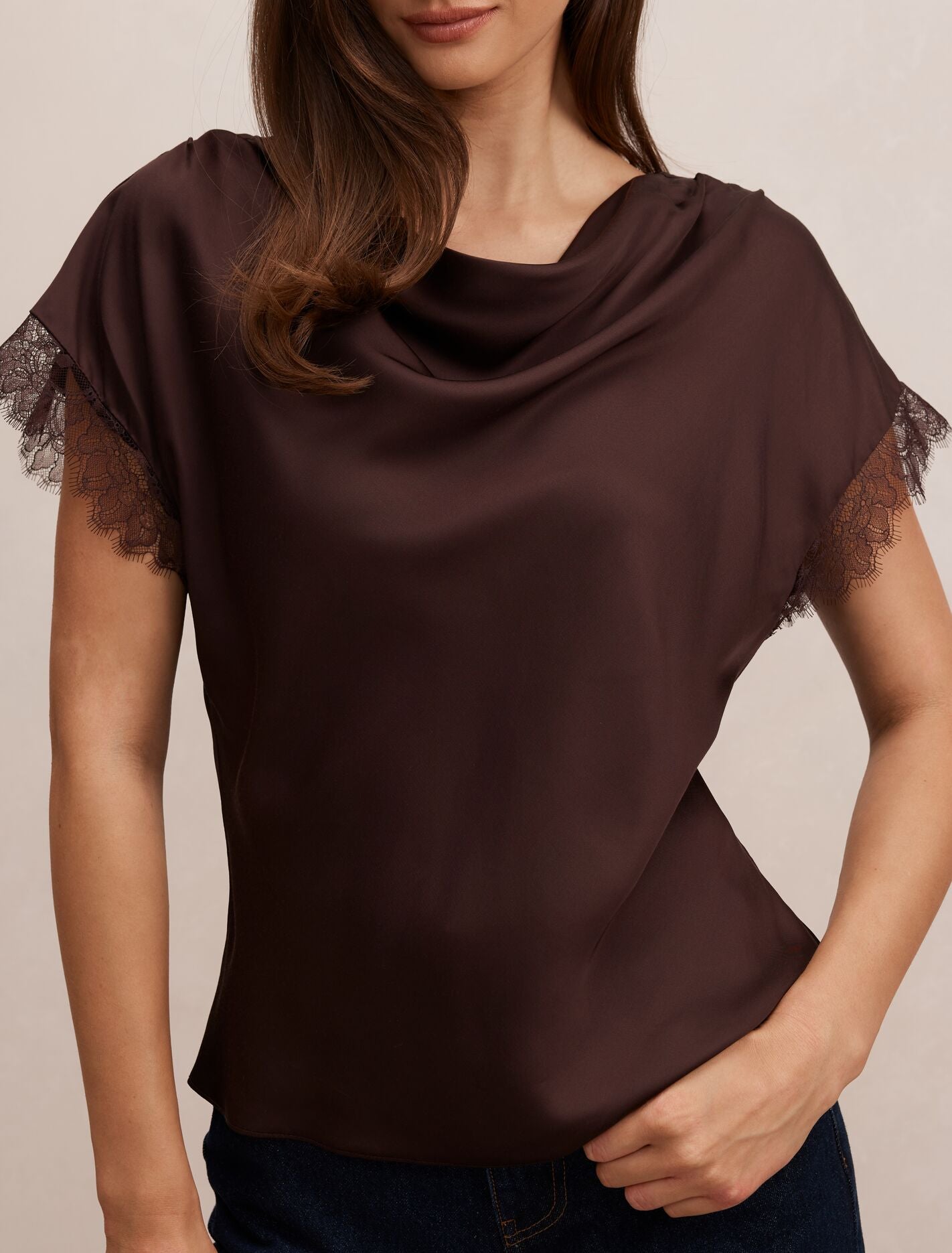 Tate Lace Trim Top Forever New