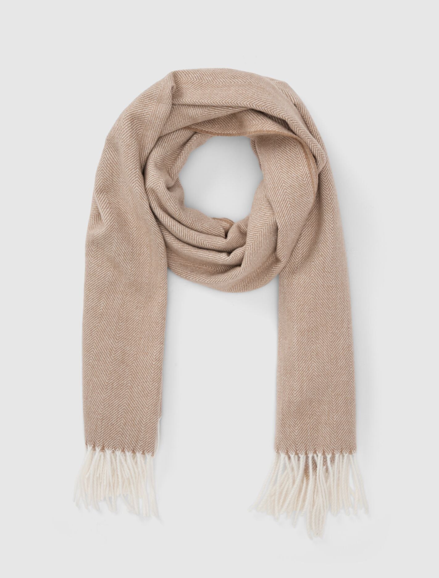 Holly Herringbone Brushed Scarf Forever New