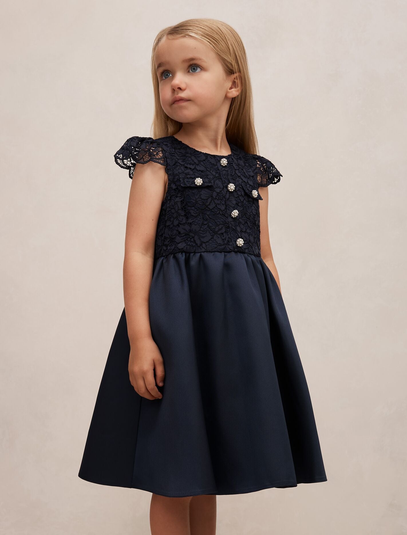 Francesca Girls Lace Taffeta Dress Forever New