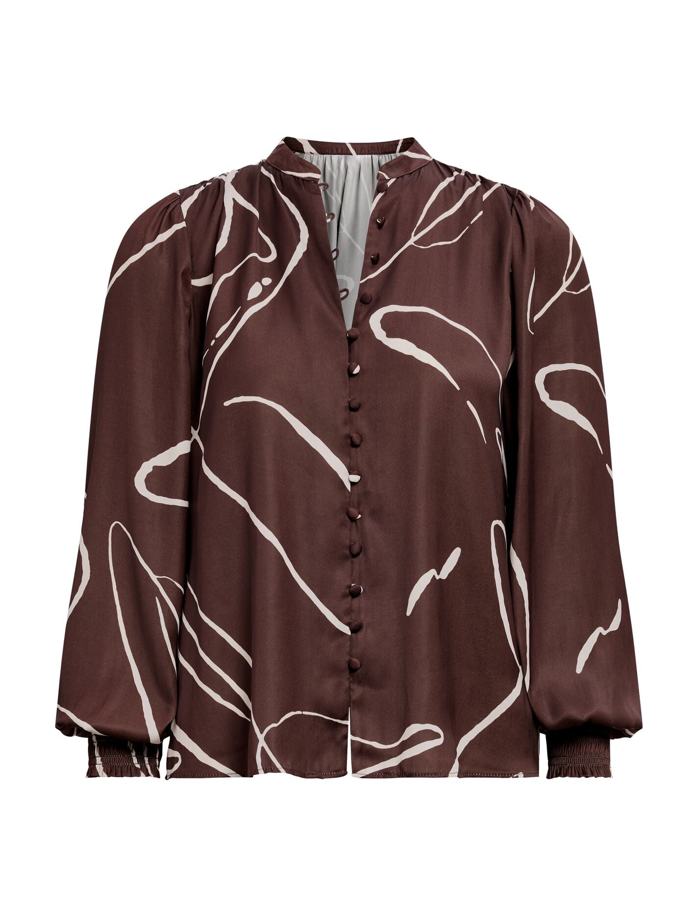 Savannah Button Up Blouse Mina Abstract | Forever New