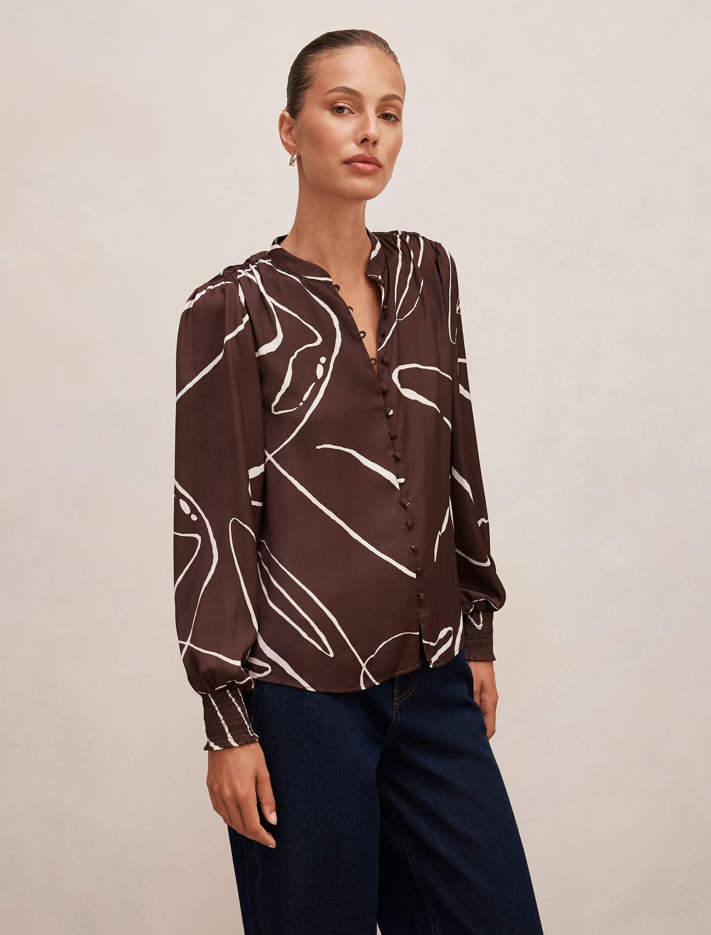 Savannah Button Up Blouse Forever New
