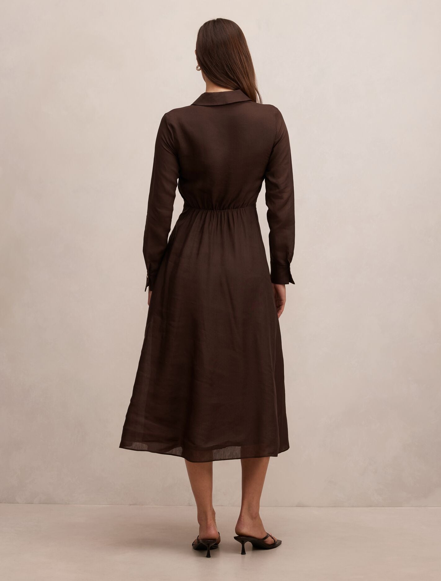 Francesca Linen Shirt Midi Dress Forever New