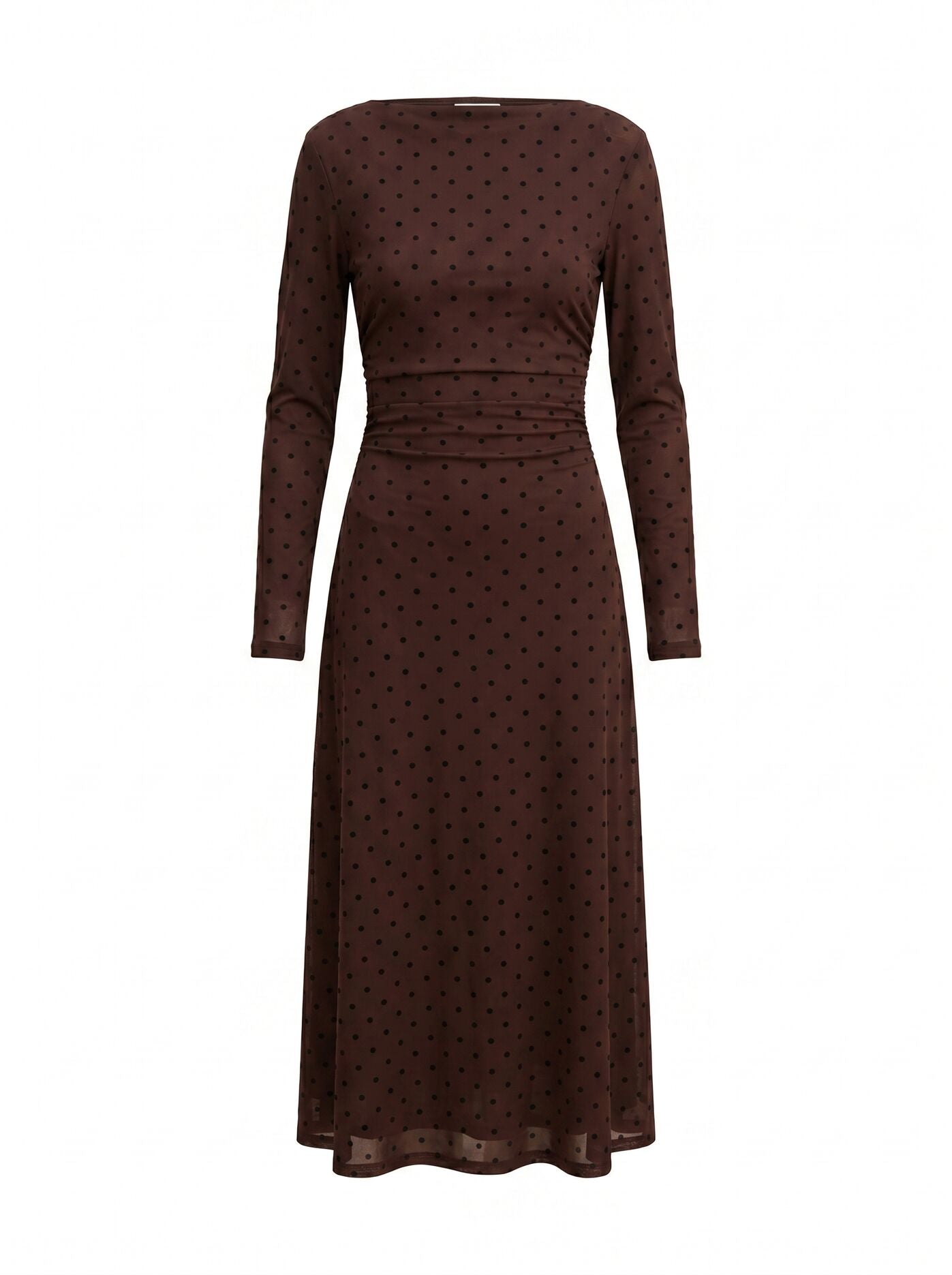 Bonnie Spot Mesh Midi Dress