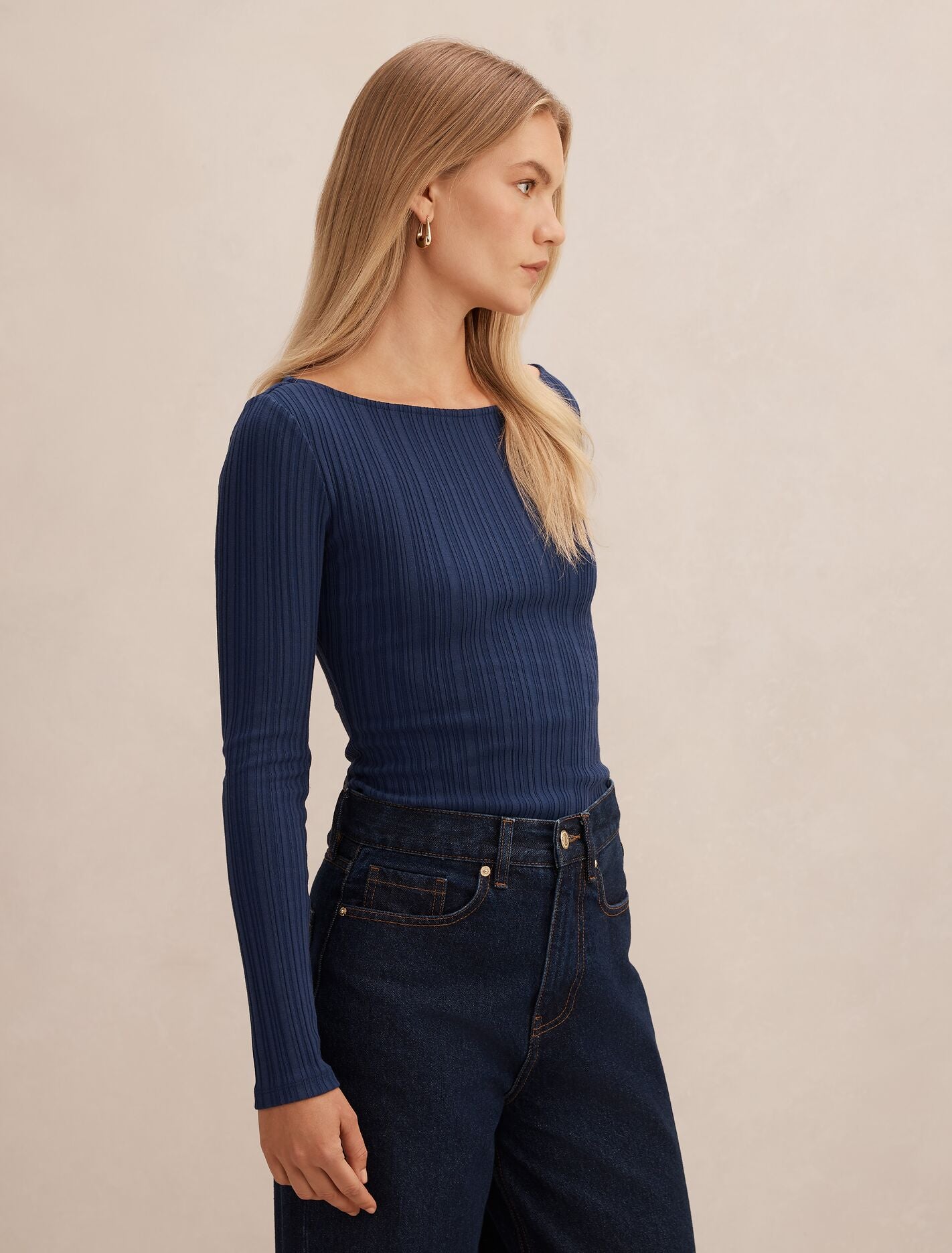 Minka Rib Boat Neck Top Forever New