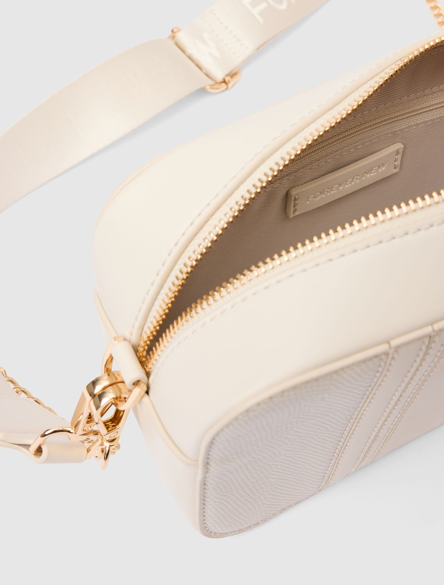 Mimi Camera Multi Strap Bag Ivory | Forever New