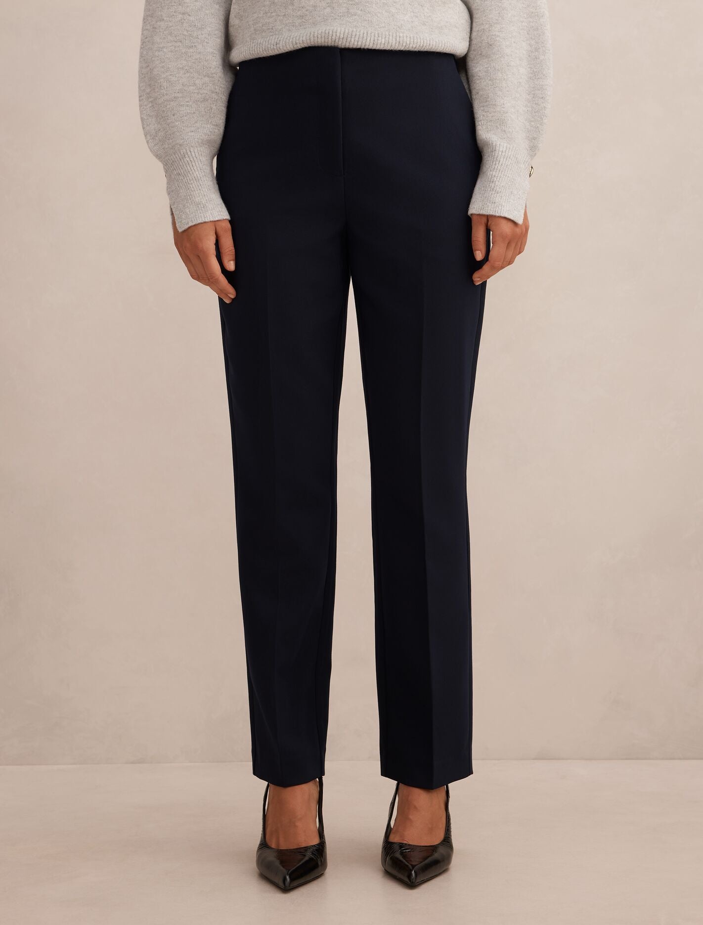 Jemima Tapered Pants Navy Forever New