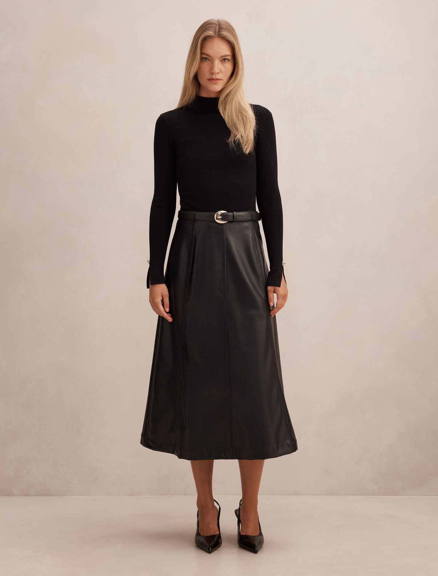 Monique Pu A-Line Dress Black Forever New