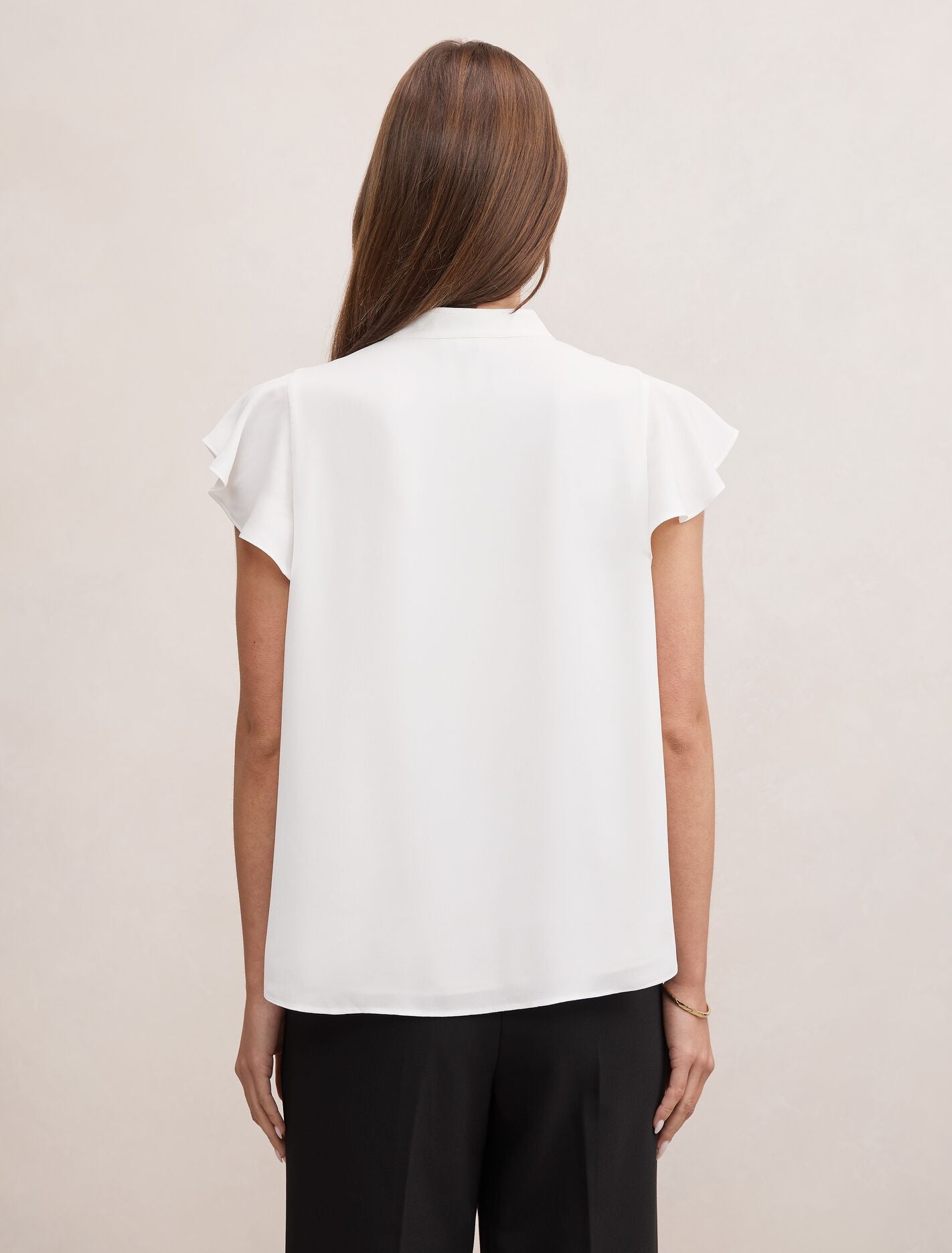 Jennie Flutter Sleeve Blouse Forever New
