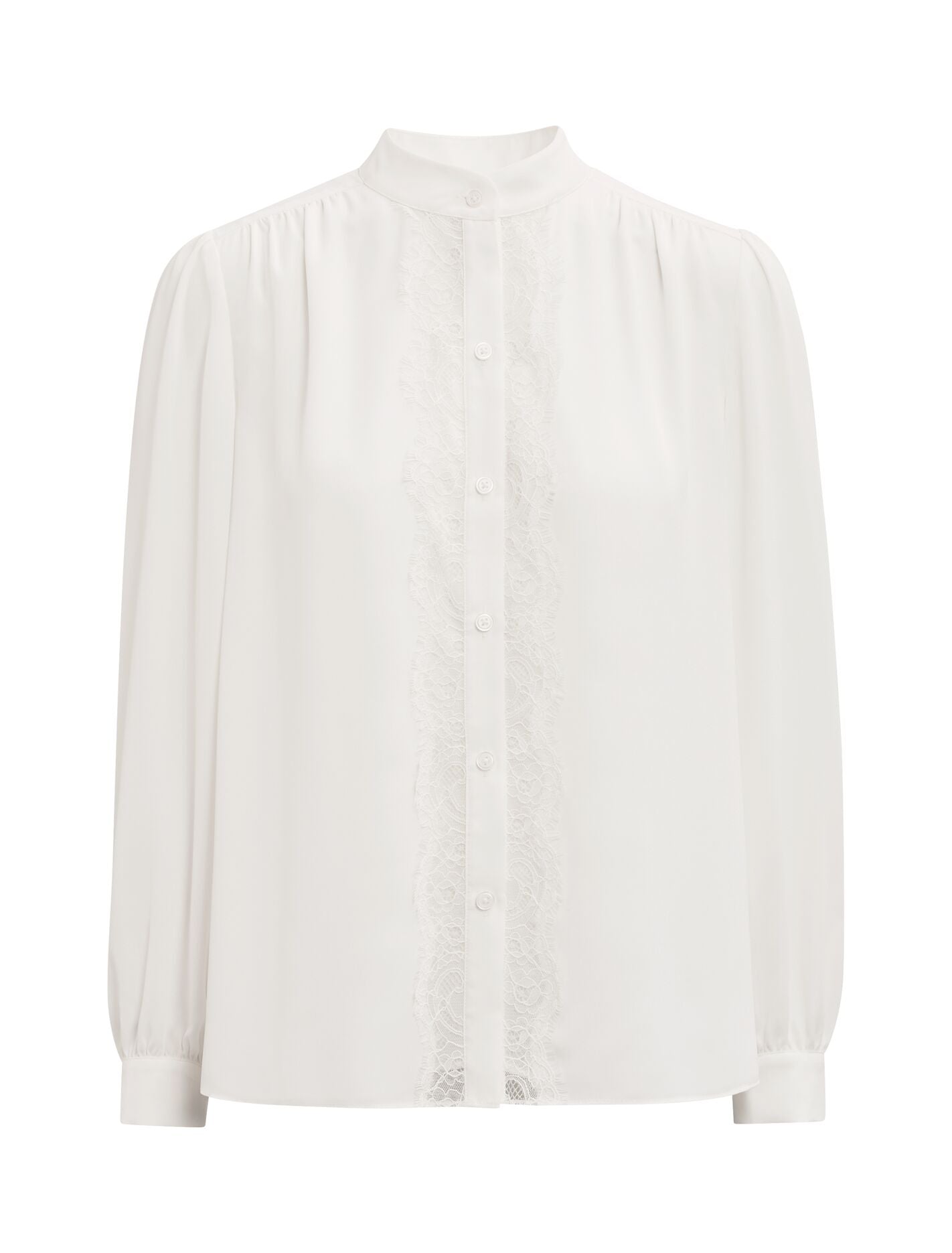 Poppy Lace Trim Blouse Forever New