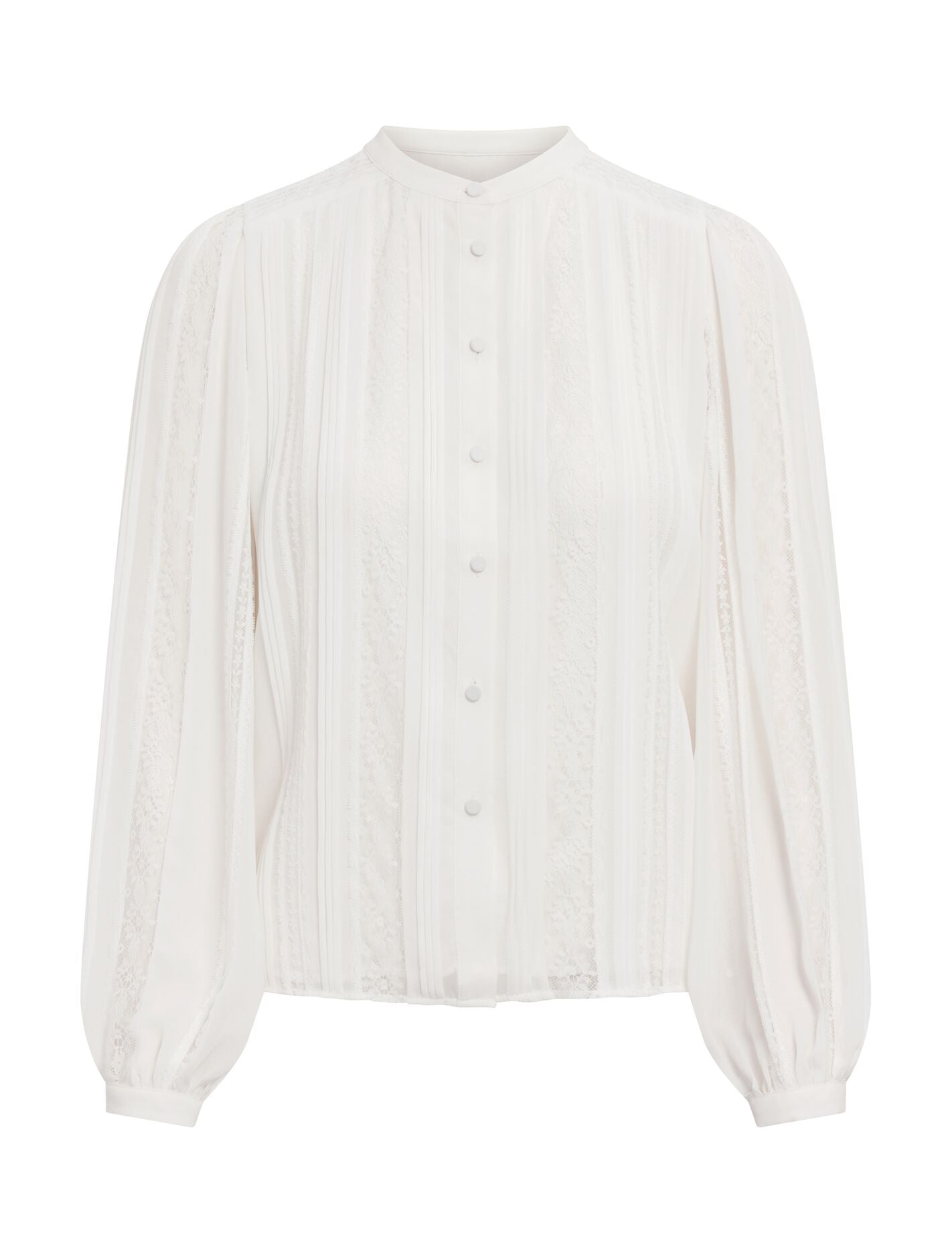 Alexis Lace Trim Blouse Porcelain | Forever New