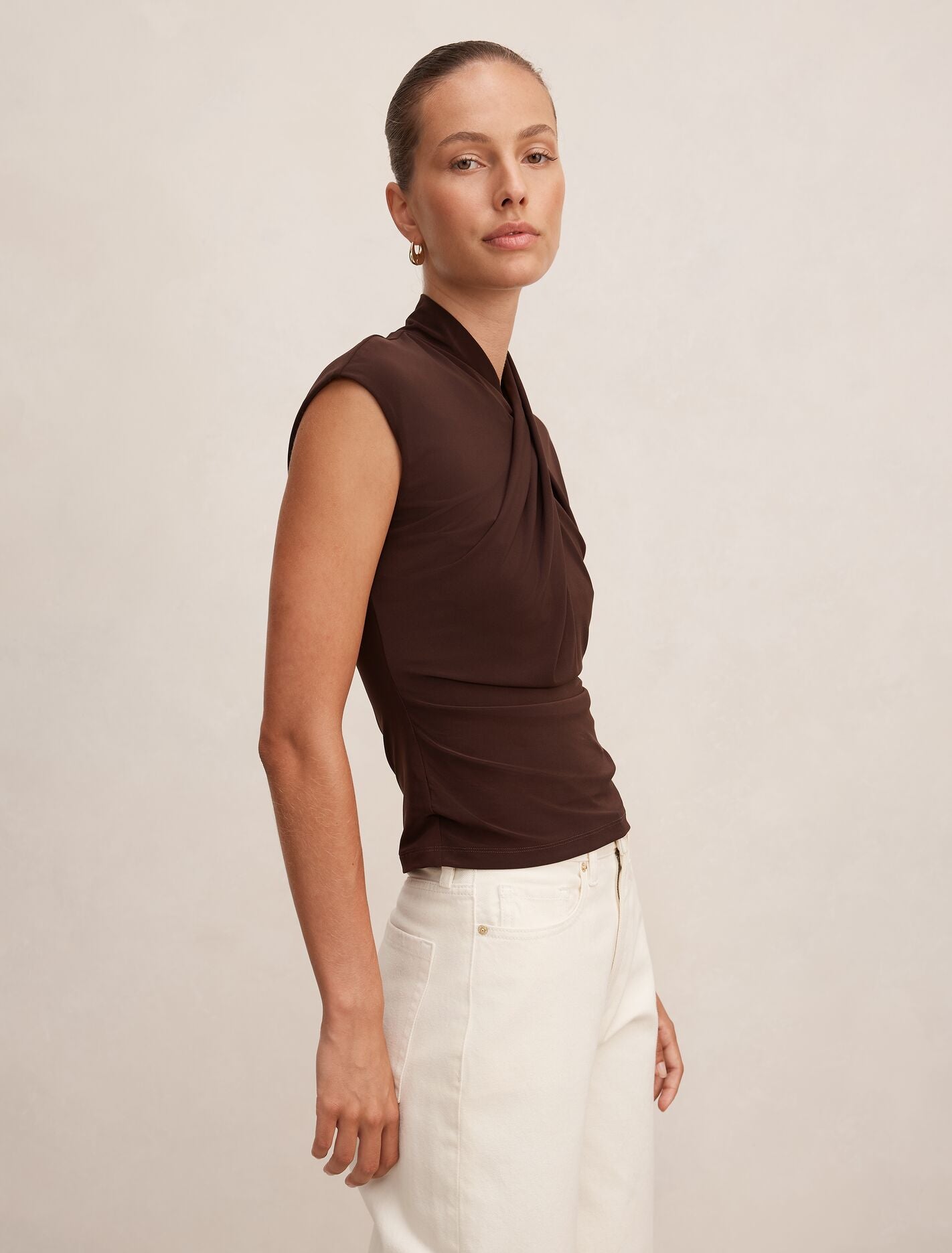 Trinity Twist High Neck Top Forever New
