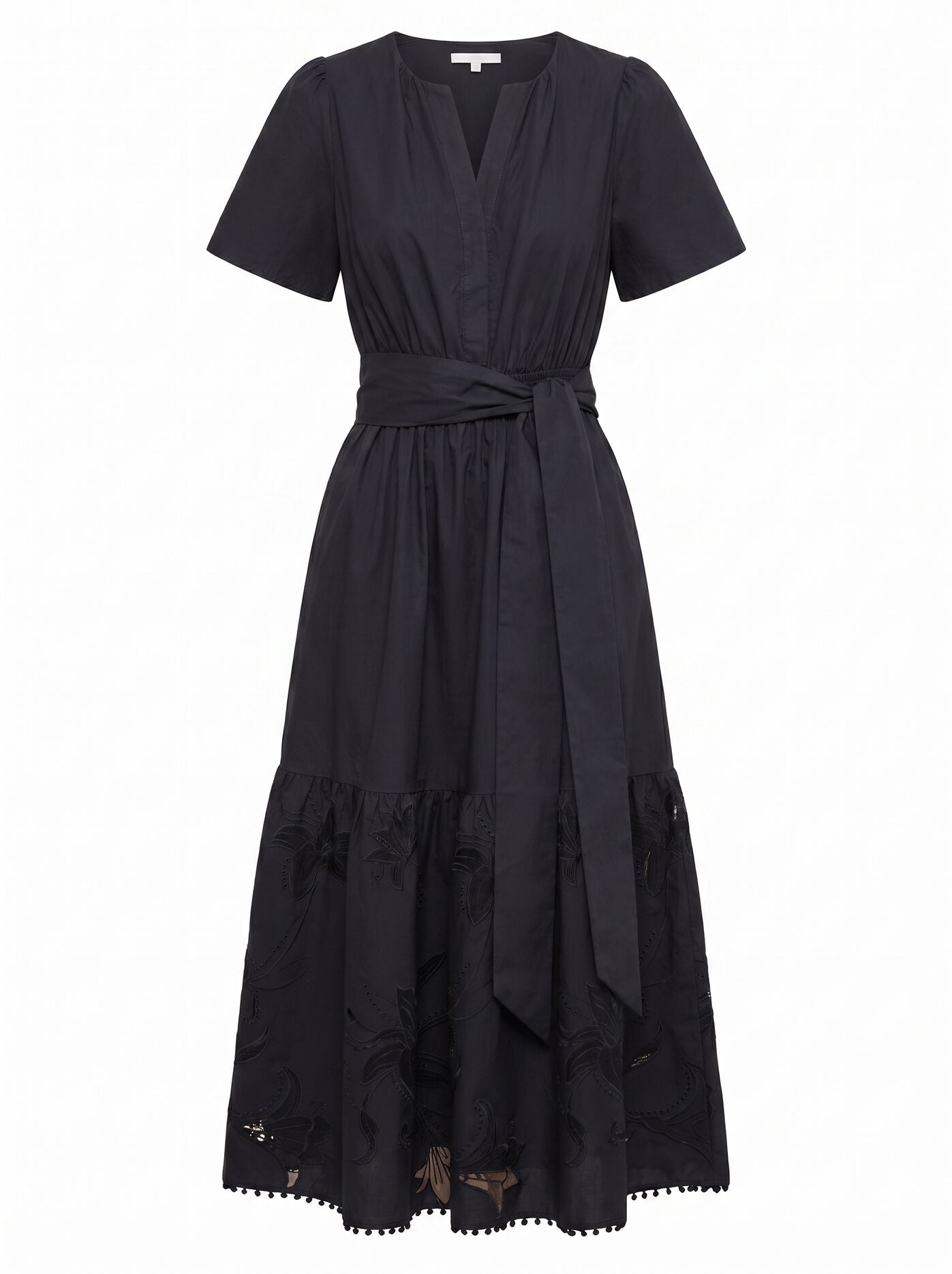 Matilda Embroidered Tie Midi Dress Forever New