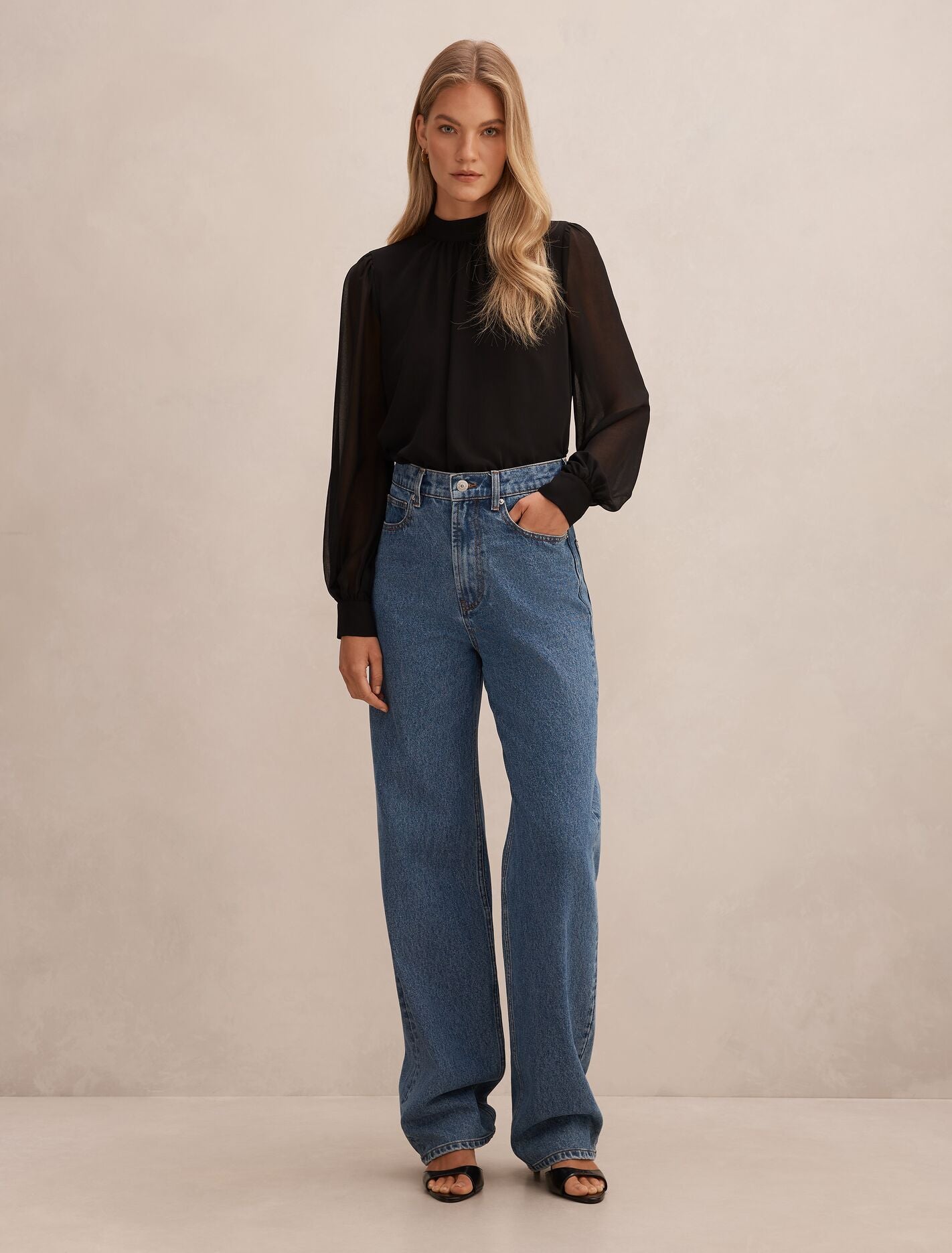 Deja Sheer Blouse Forever New