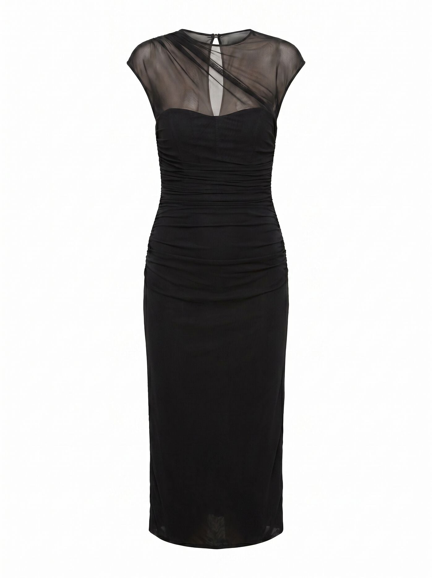 Eadie Sheer Cap Sleeve Midi Dress Forever New