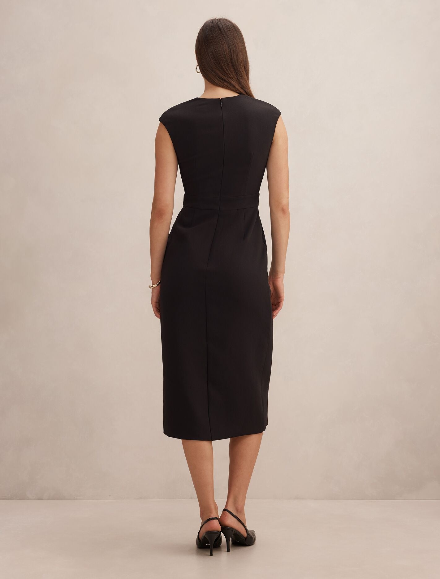 Lisette Column Button Midi Dress Forever New